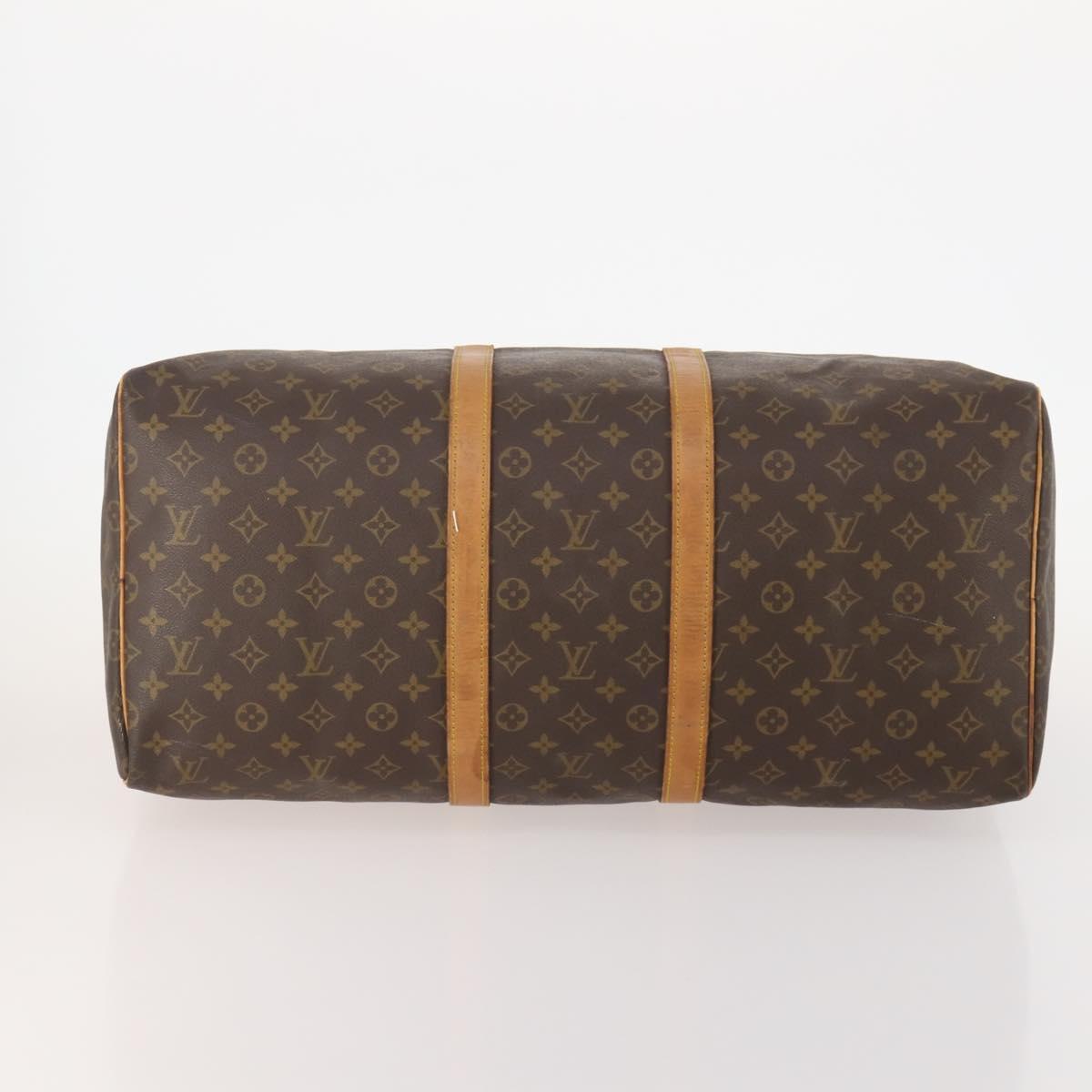 LOUIS VUITTON Monogram Keepall 55 Boston Bag M41424 LV Auth 176988