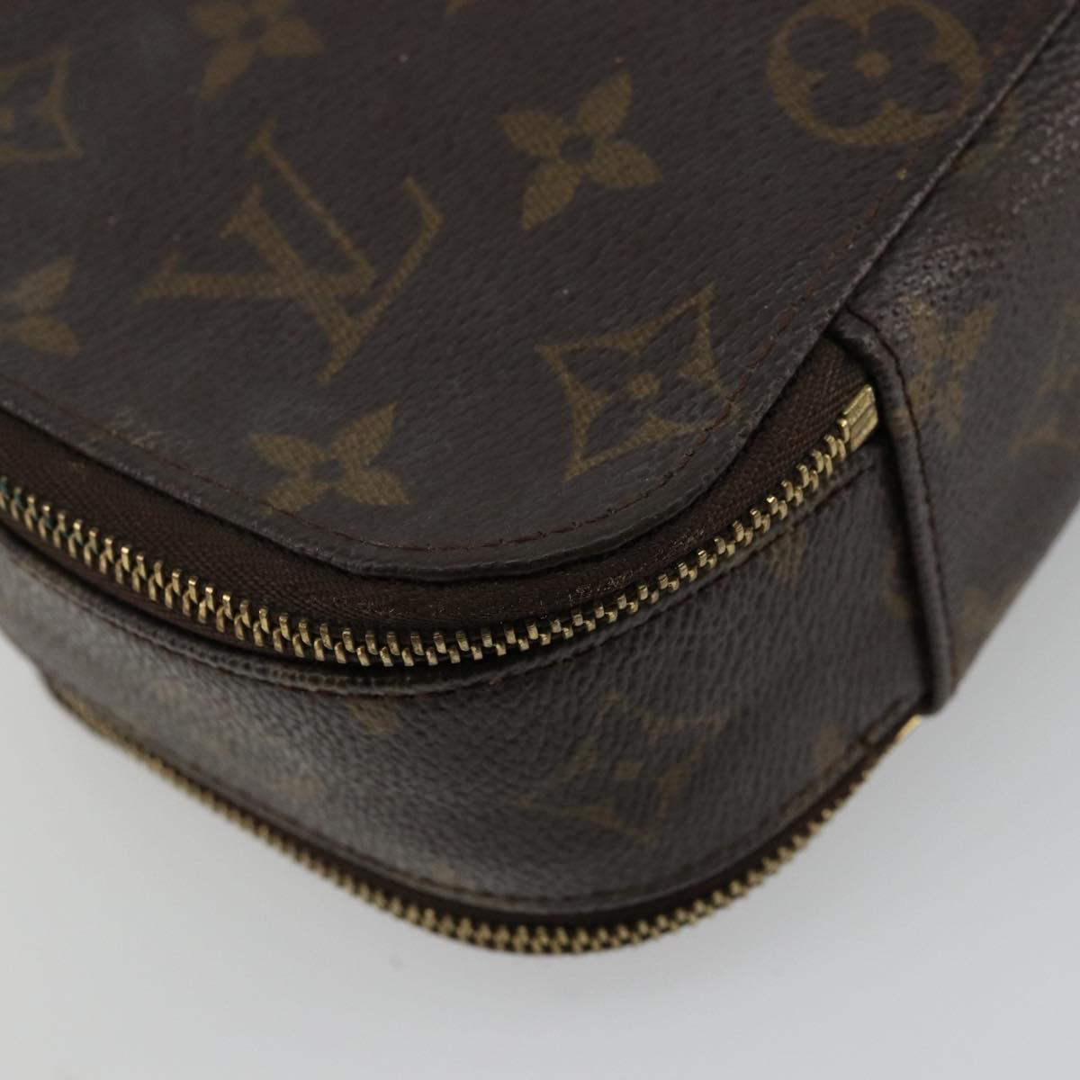 LOUIS VUITTON Monogram Trousse Brush PM Cosmetic Pouch M47510 LV Auth 177017