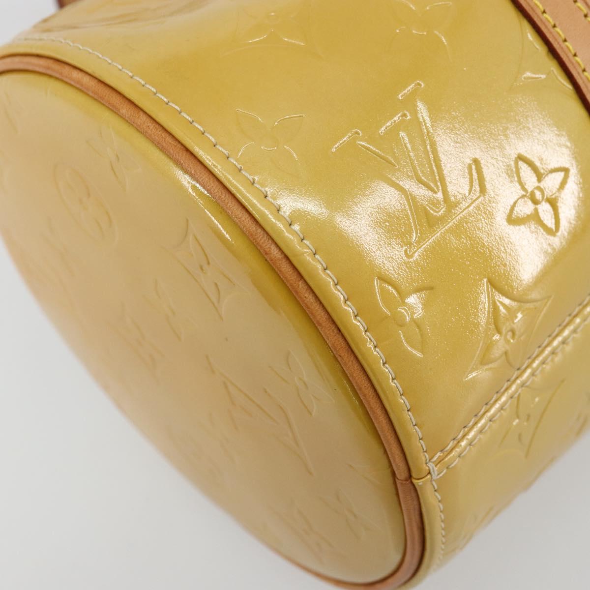 LOUIS VUITTON Monogram Vernis Bedford Hand Bag Beige M91006 LV Auth 177020