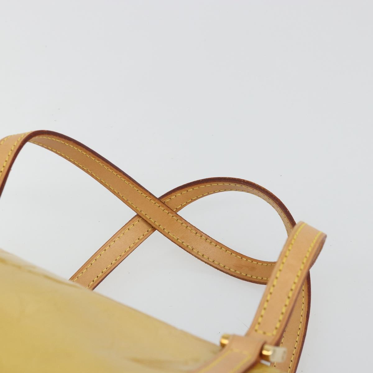 LOUIS VUITTON Monogram Vernis Bedford Hand Bag Beige M91006 LV Auth 177020