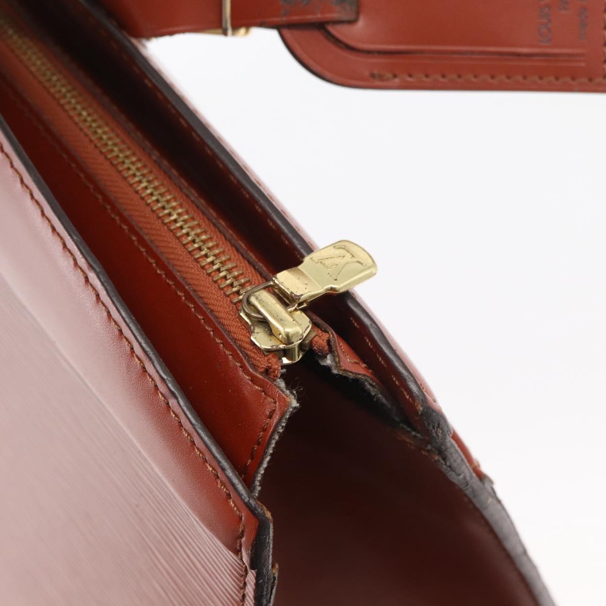 LOUIS VUITTON Epi Riviera Hand Bag Brown M48183 LV Auth 177063