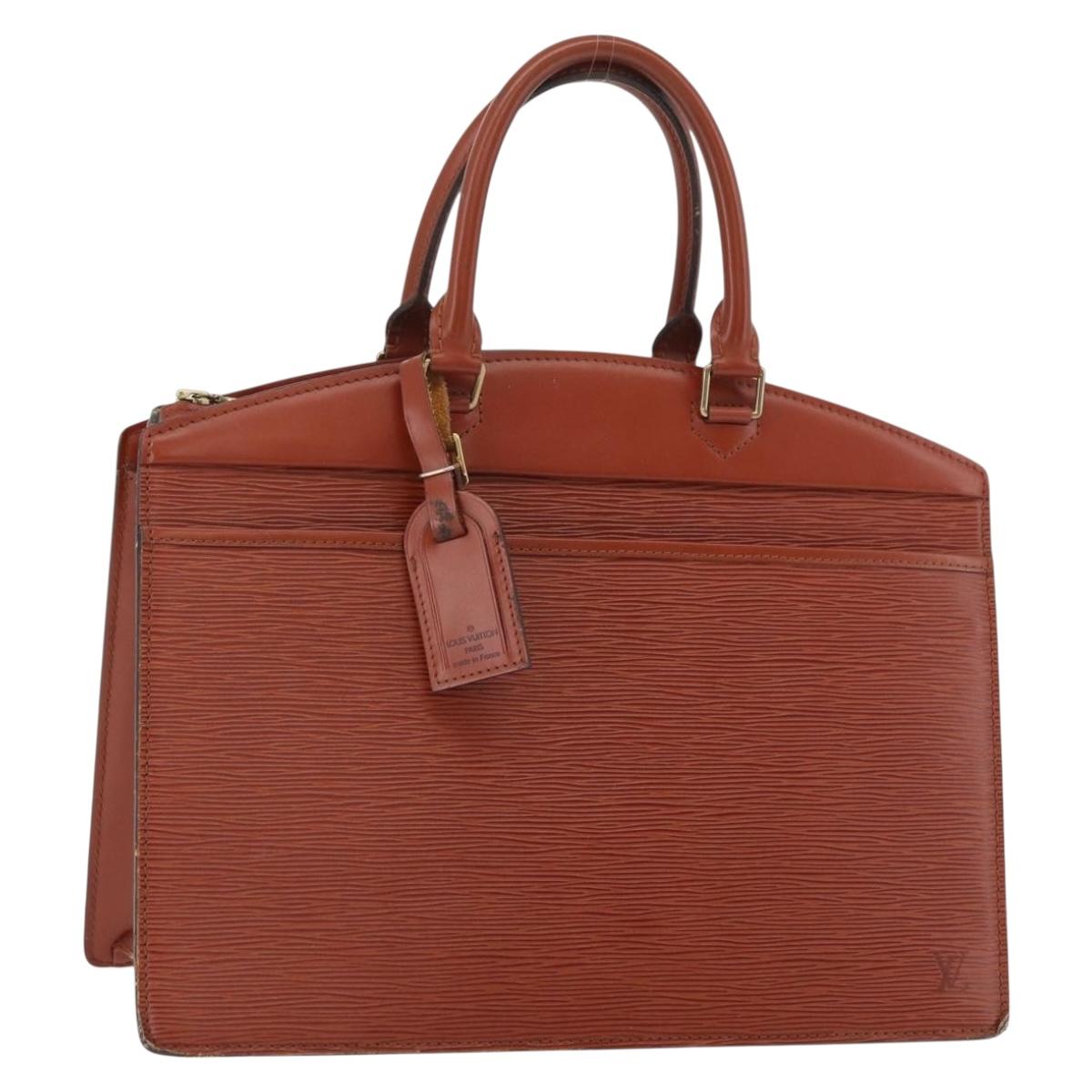 LOUIS VUITTON Epi Riviera Hand Bag Brown M48183 LV Auth 177063