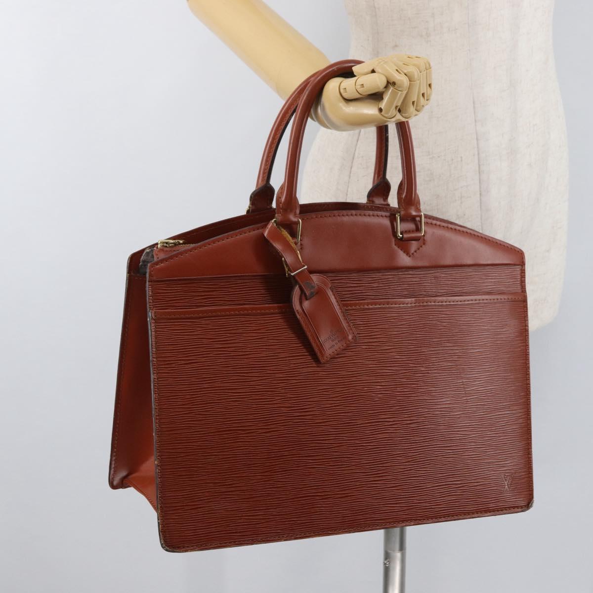 LOUIS VUITTON Epi Riviera Hand Bag Brown M48183 LV Auth 177063