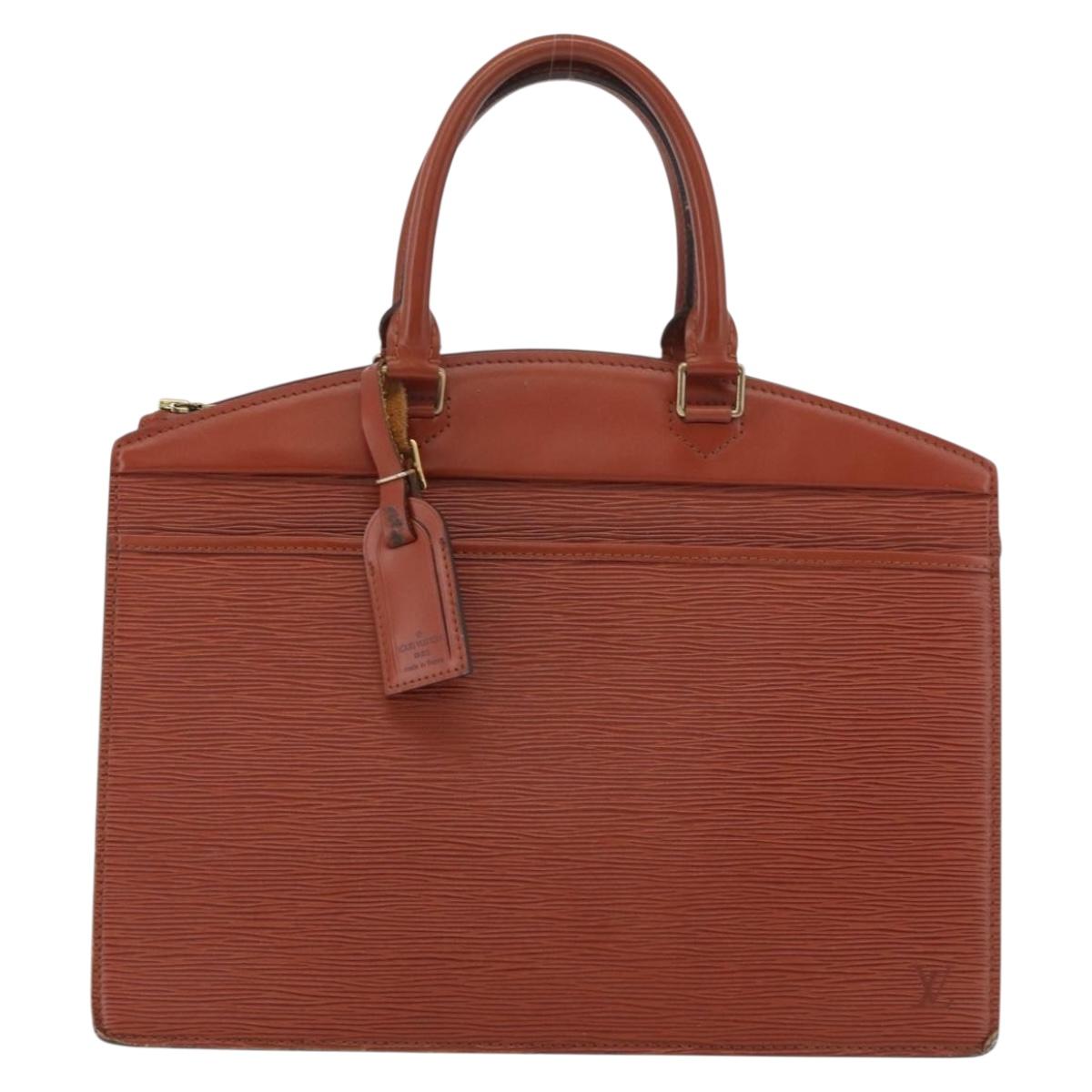 LOUIS VUITTON Epi Riviera Hand Bag Brown M48183 LV Auth 177063