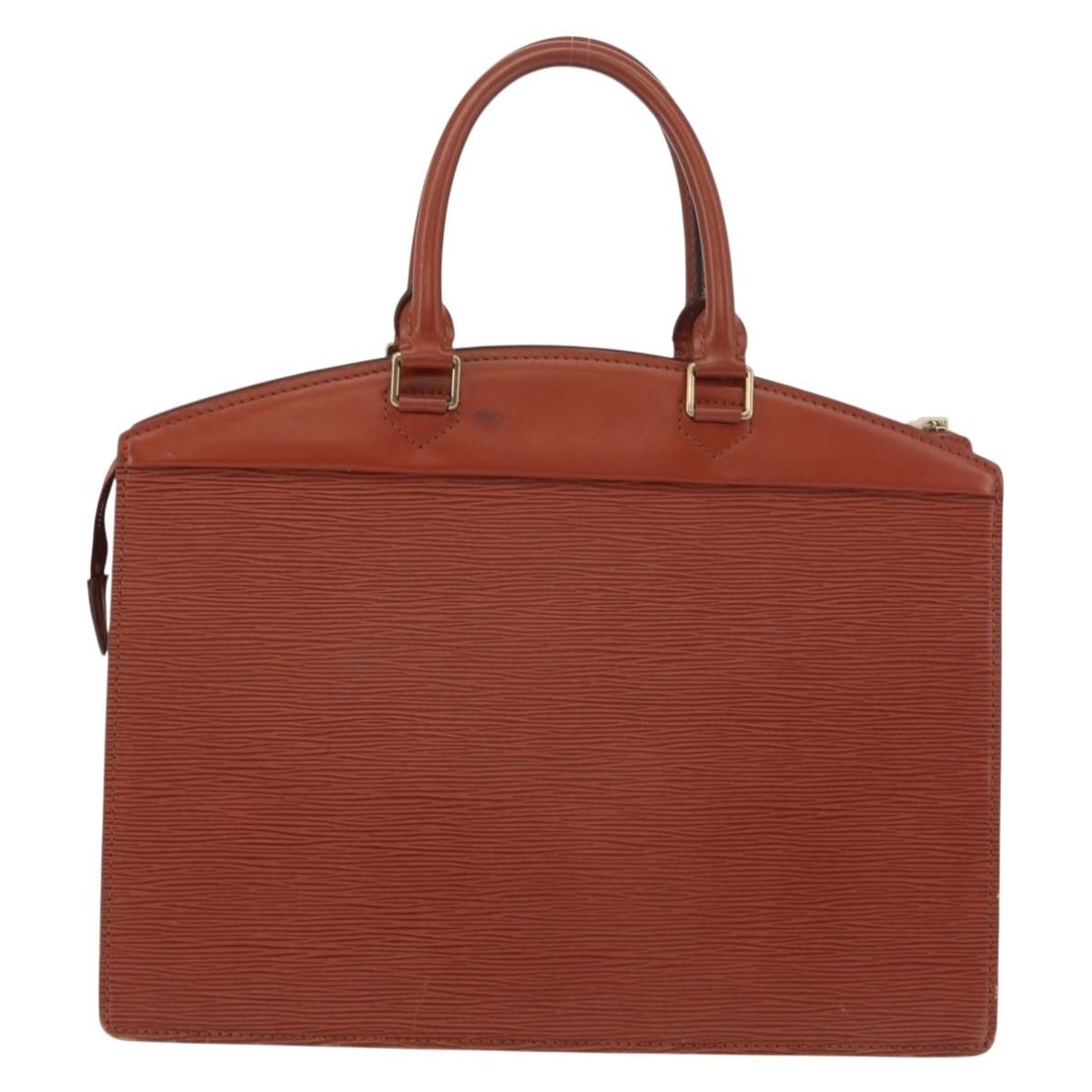 LOUIS VUITTON Epi Riviera Hand Bag Brown M48183 LV Auth 177063