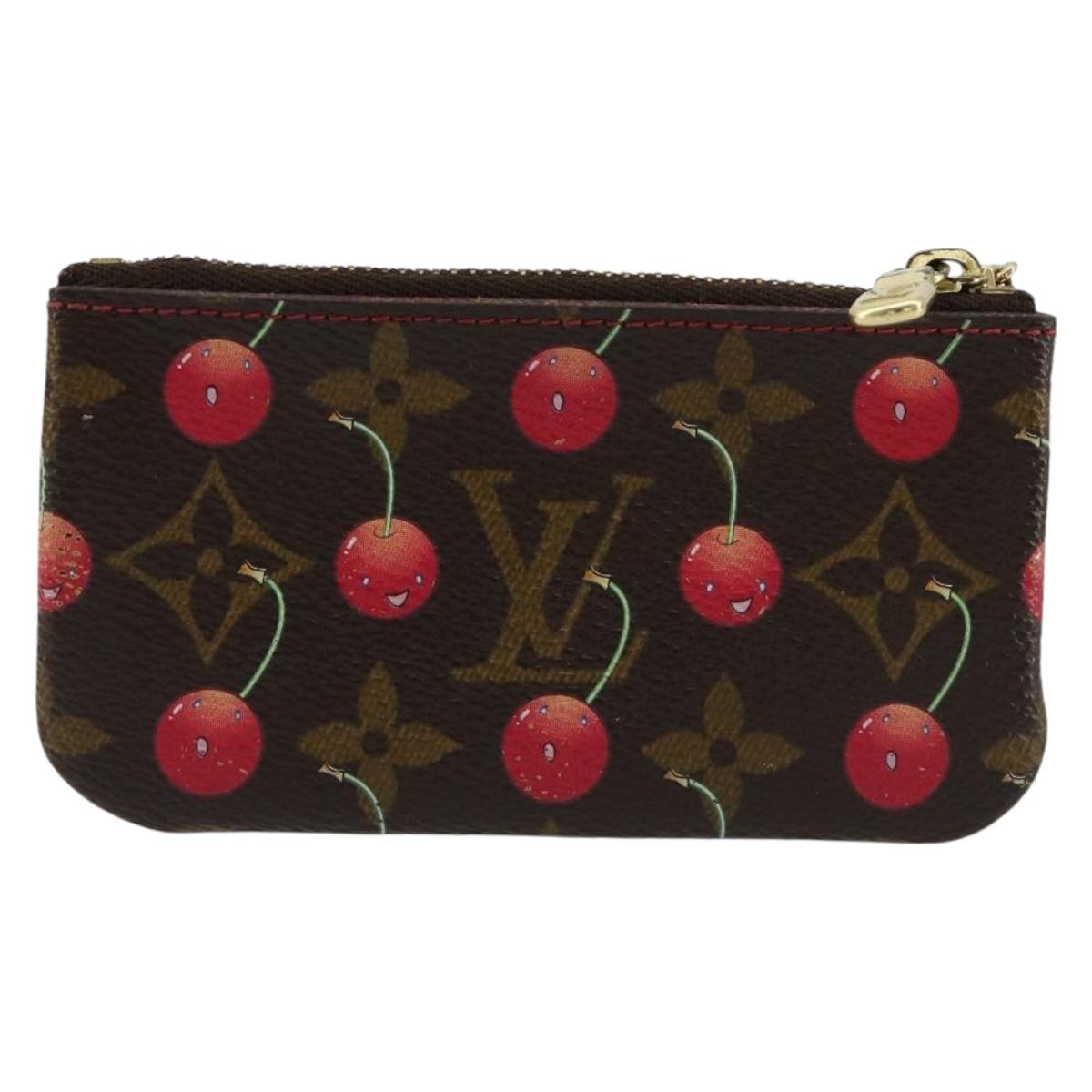 LOUIS VUITTON Monogram Cherry Pochette Cles Coin Purse M95042 LV Auth 177070V