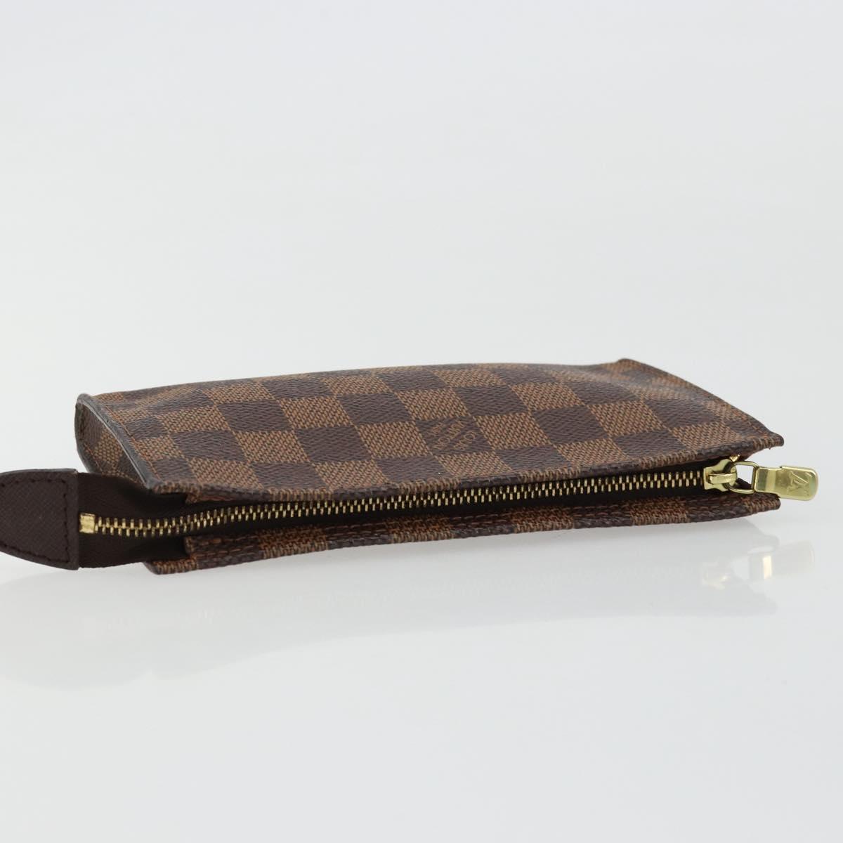 LOUIS VUITTON Damier Ebene Marais Pouch LV Auth 177071
