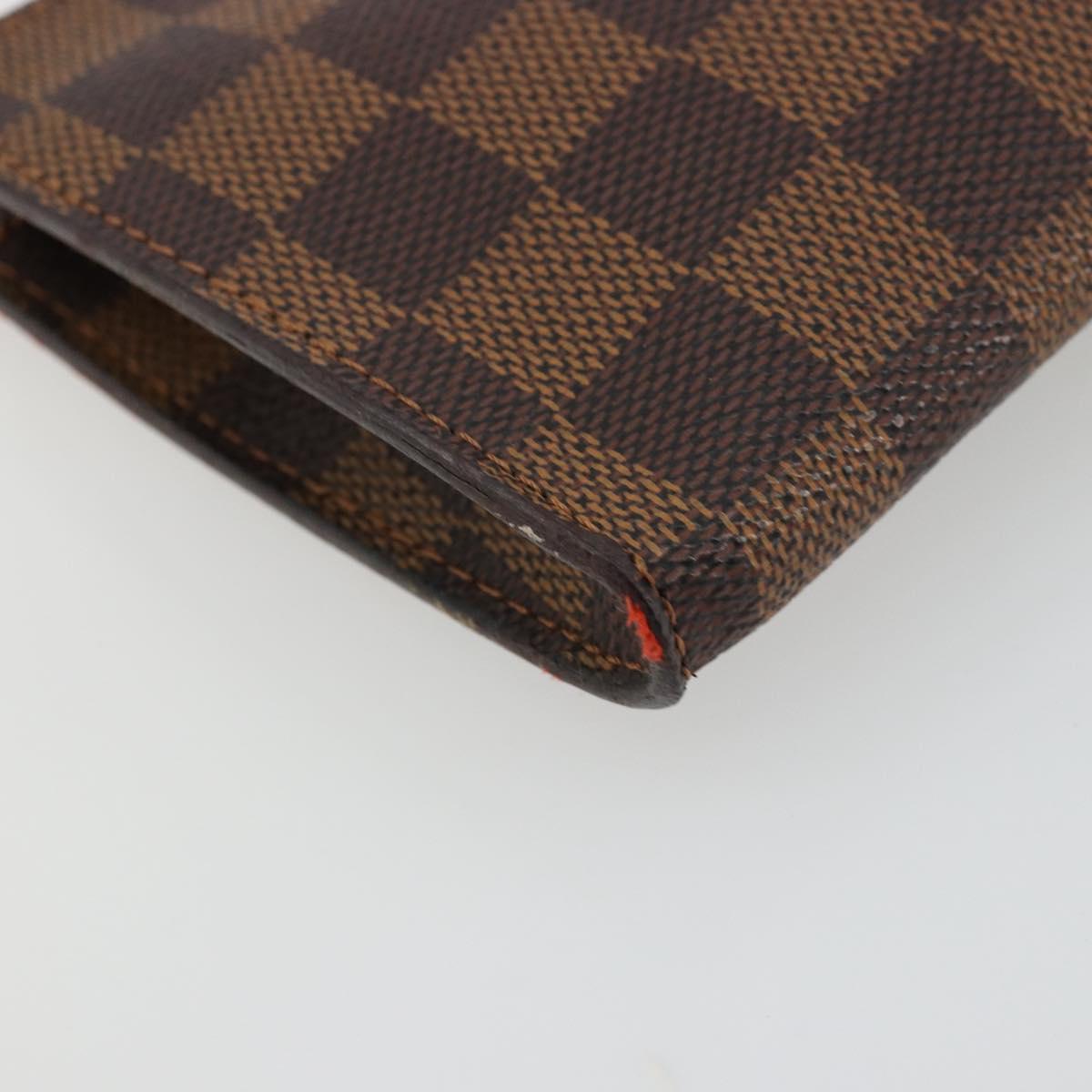 LOUIS VUITTON Damier Ebene Marais Pouch LV Auth 177071