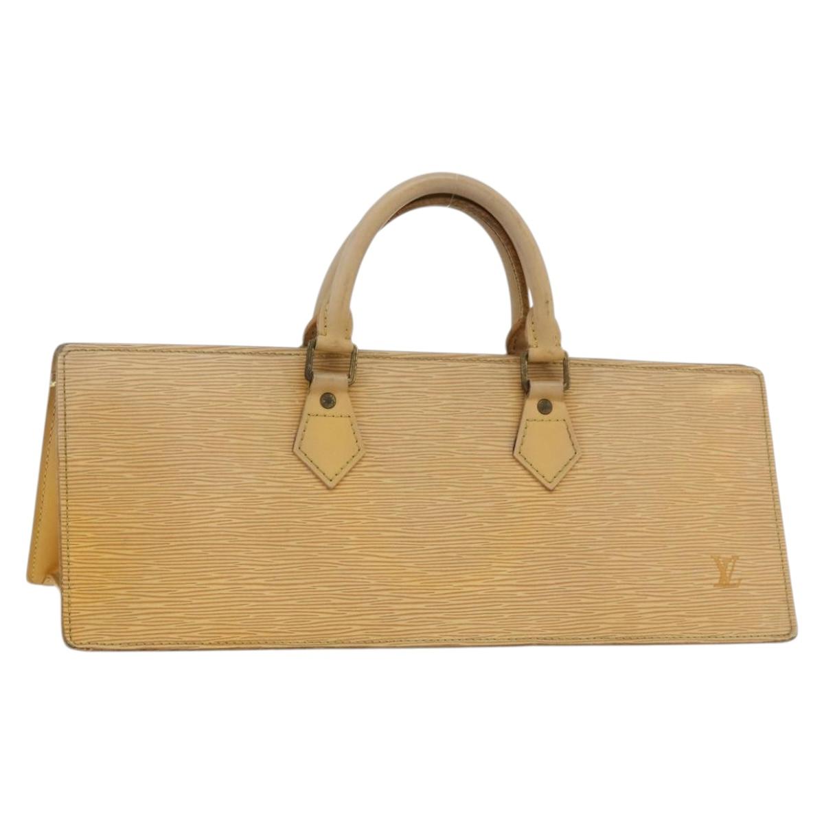 LOUIS VUITTON Epi Sac Triangle Hand Bag Yellow M52099 LV Auth 177090