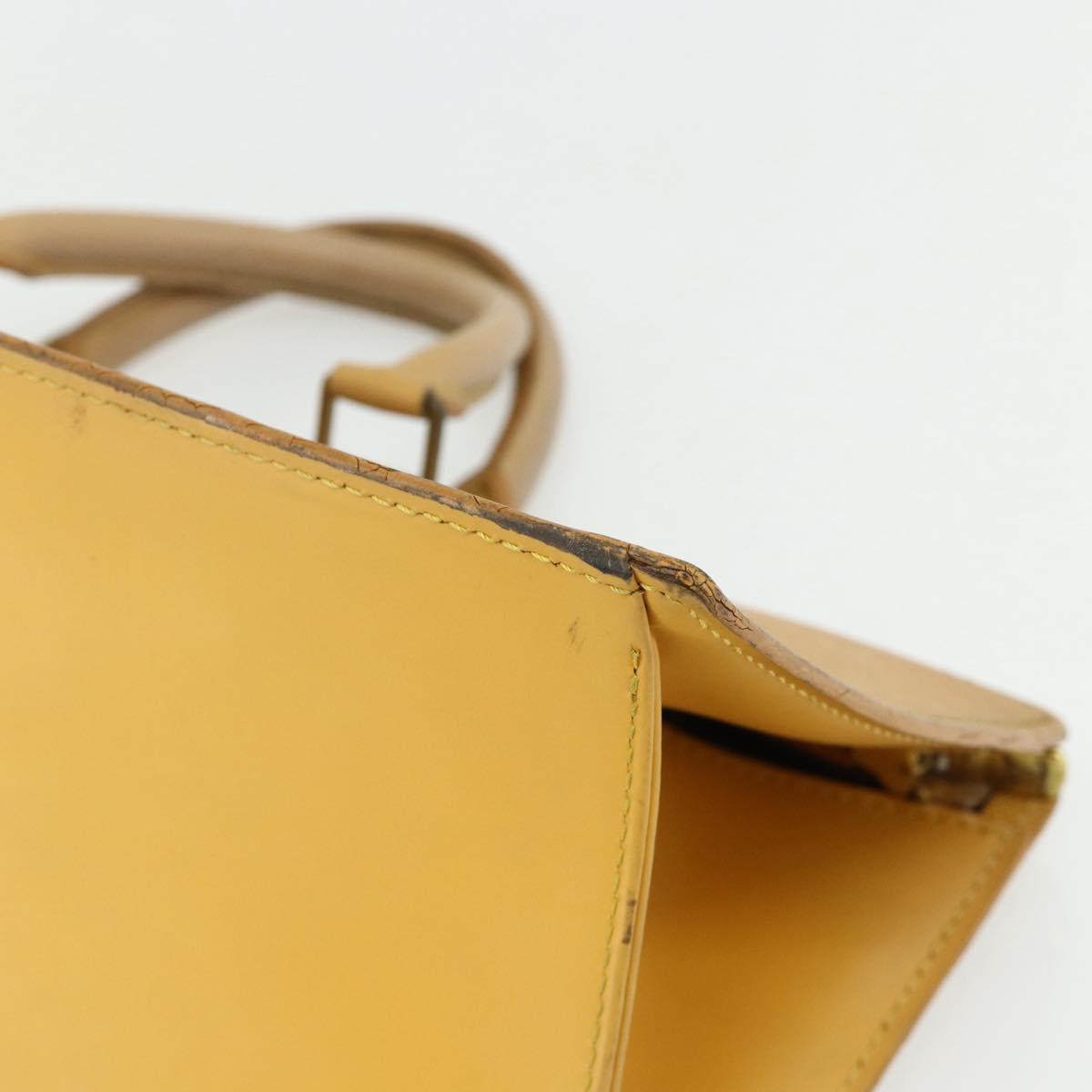 LOUIS VUITTON Epi Sac Triangle Hand Bag Yellow M52099 LV Auth 177090