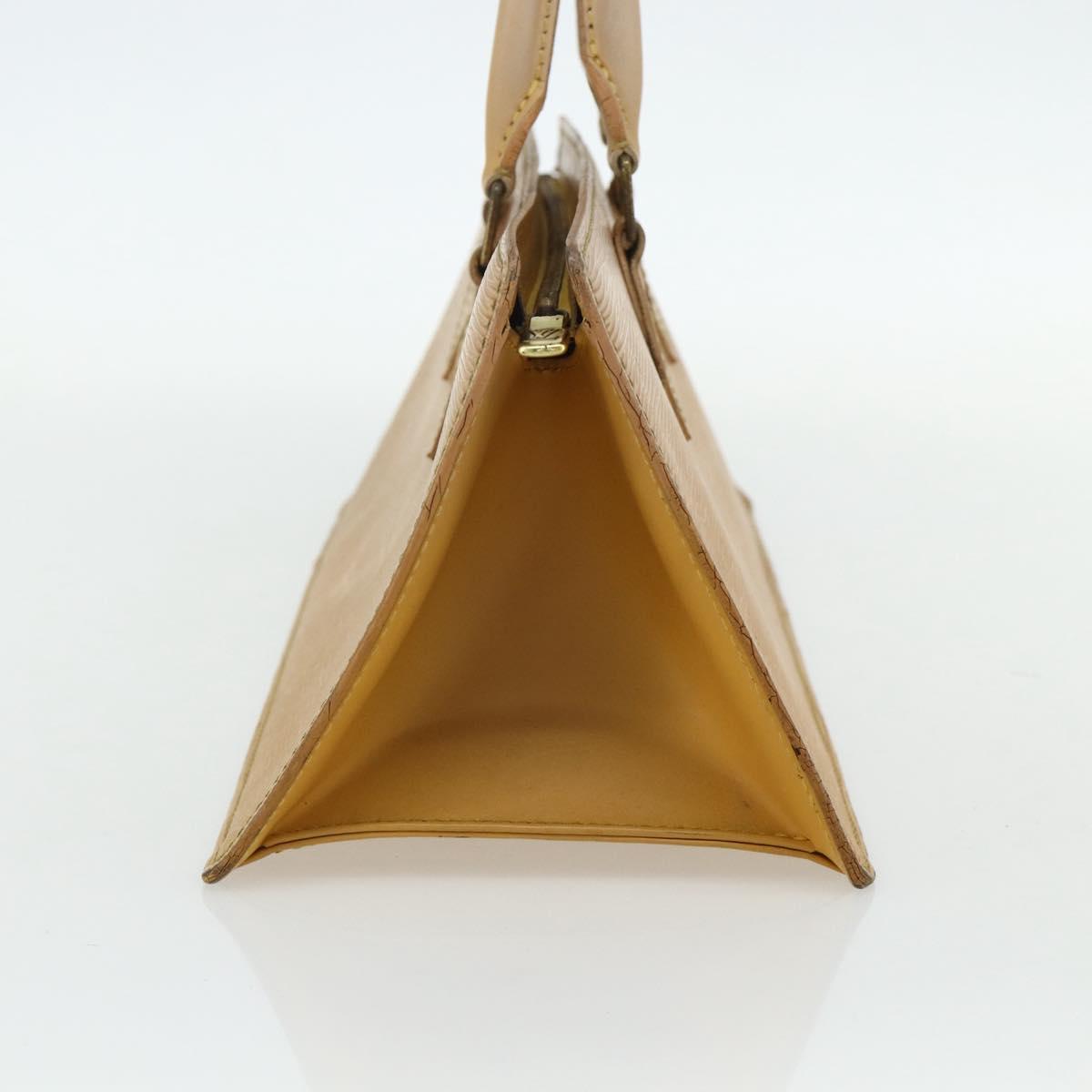 LOUIS VUITTON Epi Sac Triangle Hand Bag Yellow M52099 LV Auth 177090
