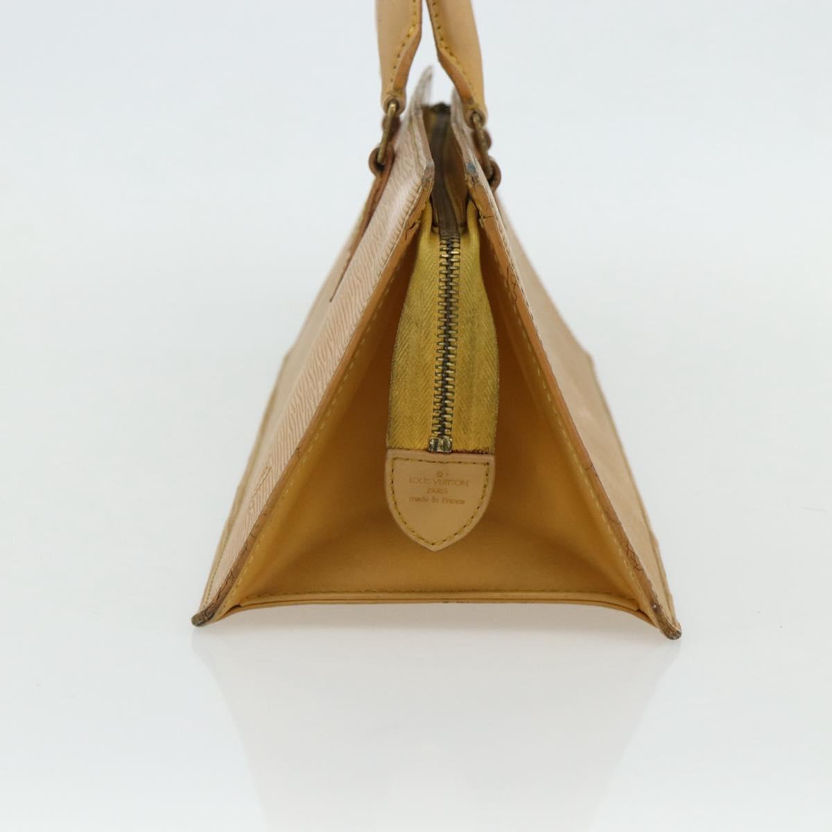 LOUIS VUITTON Epi Sac Triangle Hand Bag Yellow M52099 LV Auth 177090