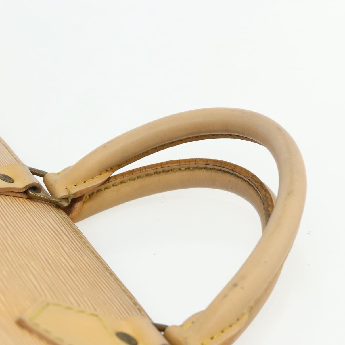 LOUIS VUITTON Epi Sac Triangle Hand Bag Yellow M52099 LV Auth 177090