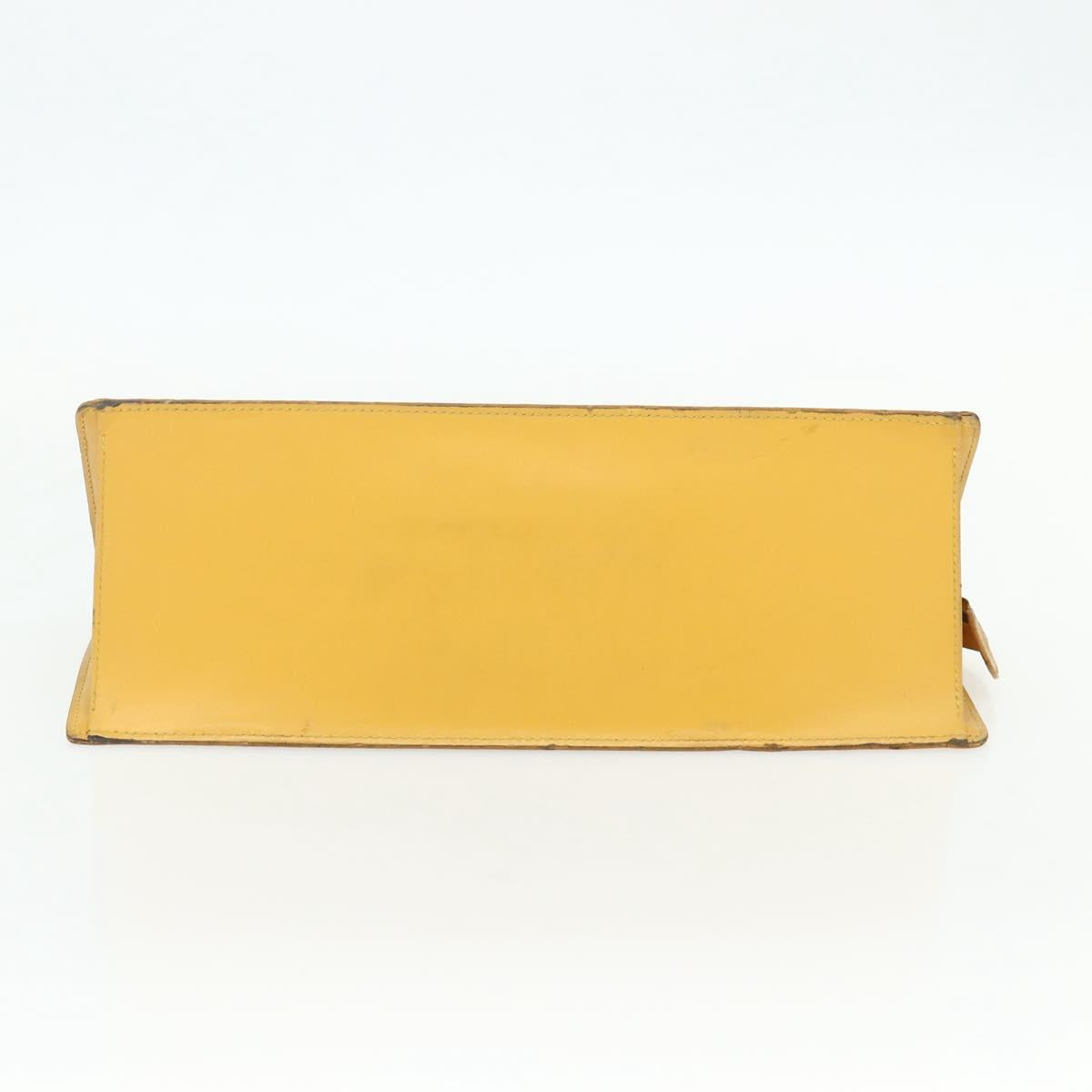 LOUIS VUITTON Epi Sac Triangle Hand Bag Yellow M52099 LV Auth 177090