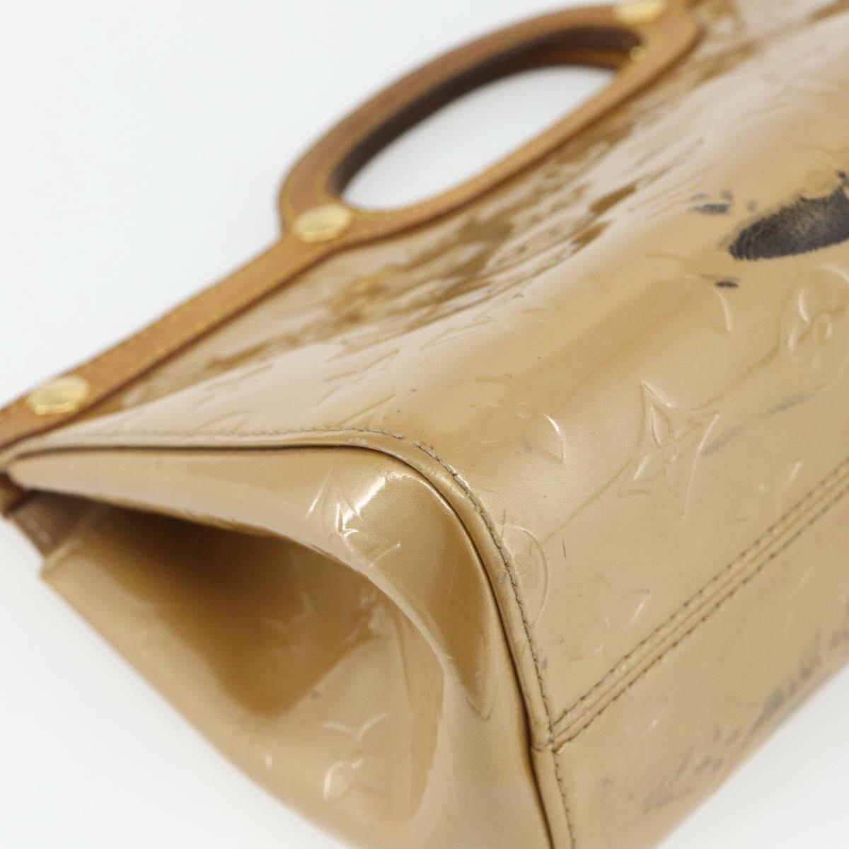 LOUIS VUITTON Monogram Vernis Roxbury Drive Bag 2Way Noisette M91372 Auth 177091