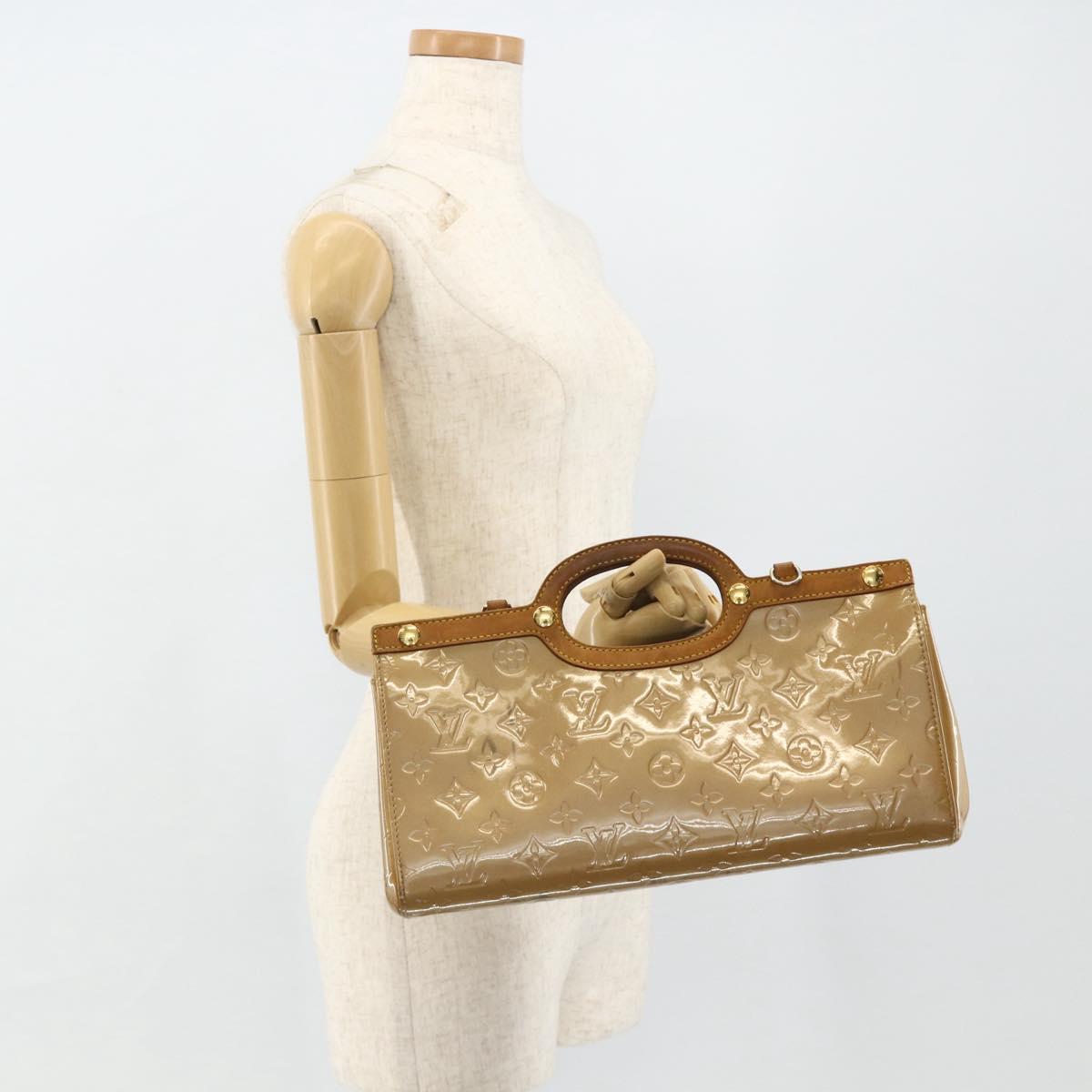 LOUIS VUITTON Monogram Vernis Roxbury Drive Bag 2Way Noisette M91372 Auth 177091
