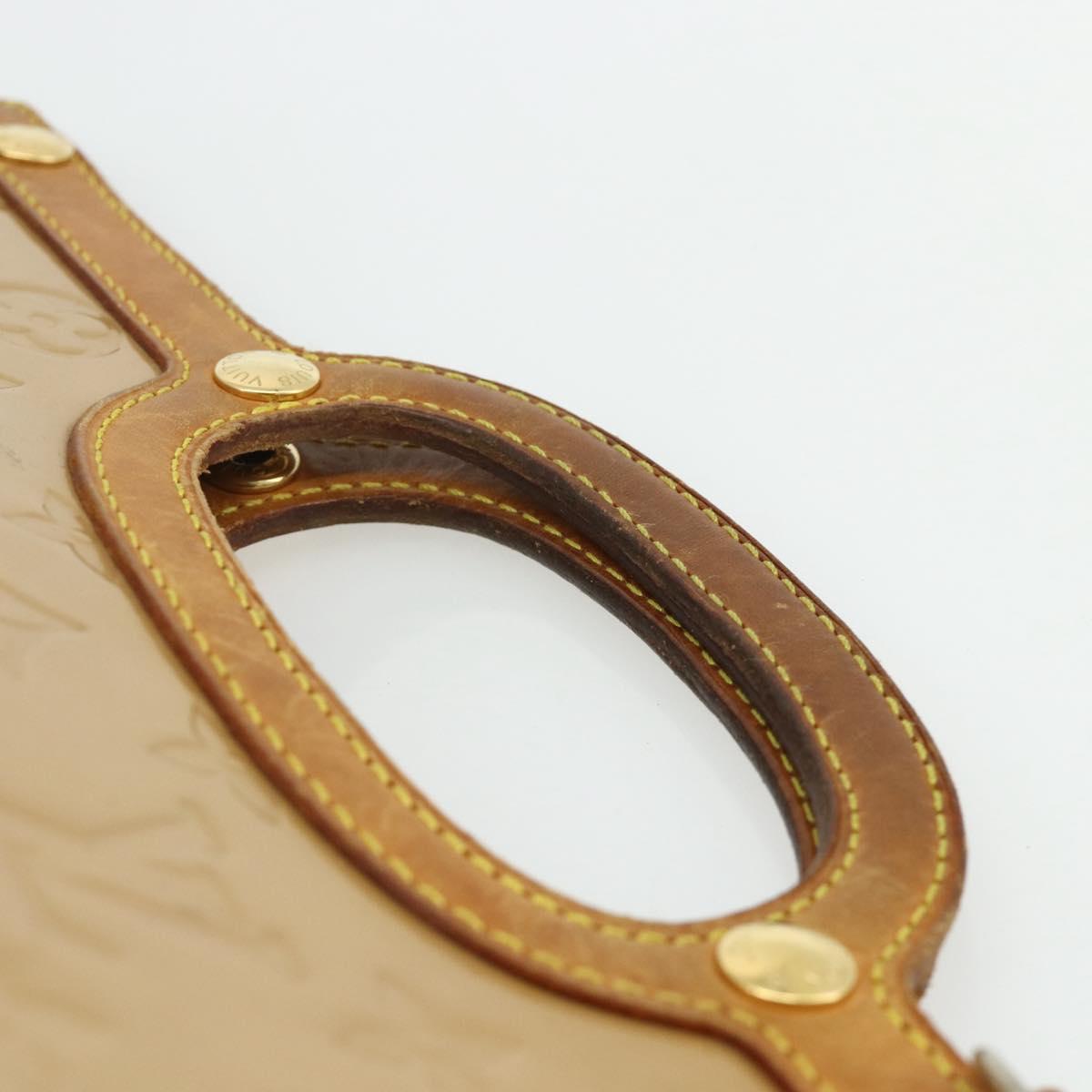 LOUIS VUITTON Monogram Vernis Roxbury Drive Bag 2Way Noisette M91372 Auth 177091