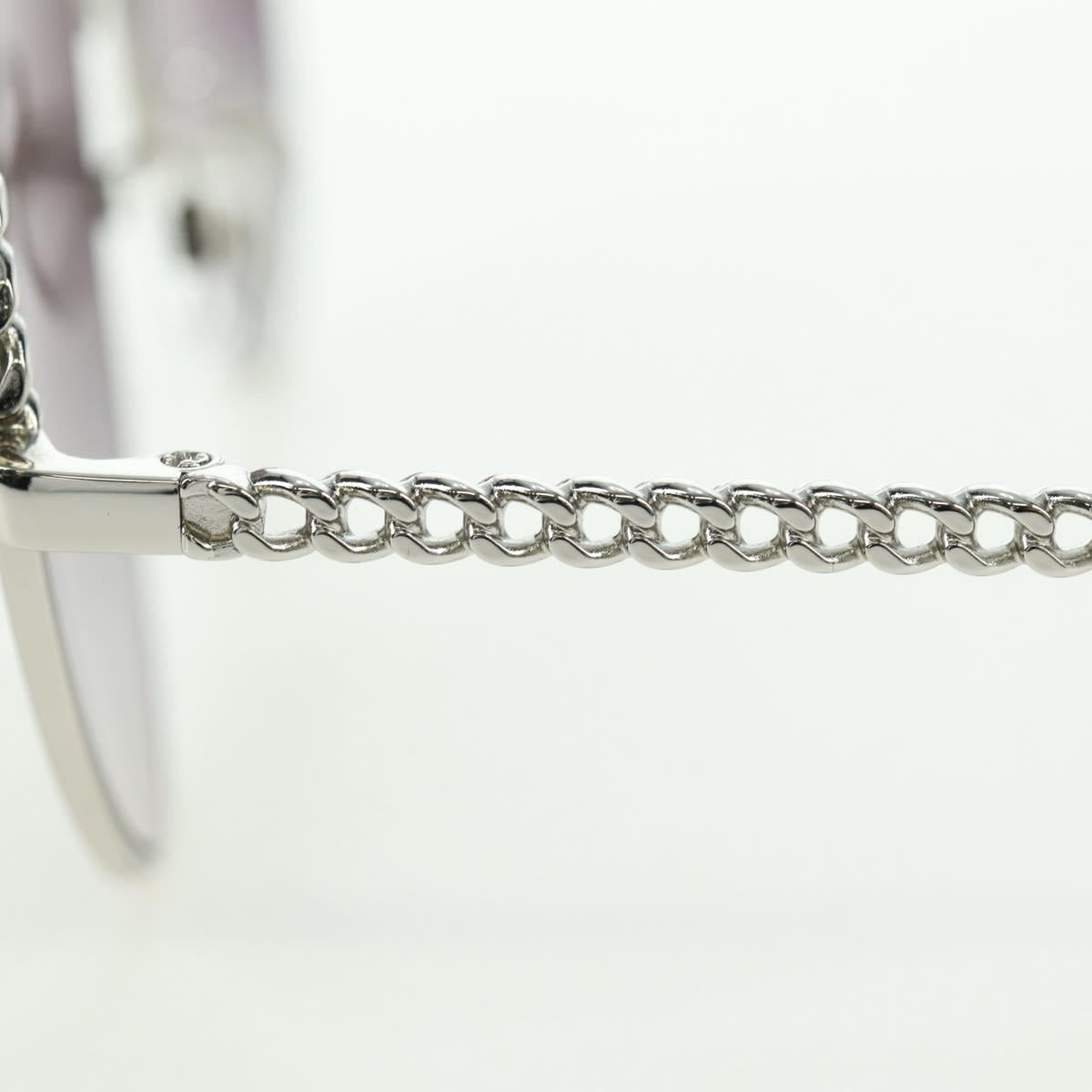 CHANEL Sunglasses metal Silver tone 4242 CC Auth 177100V