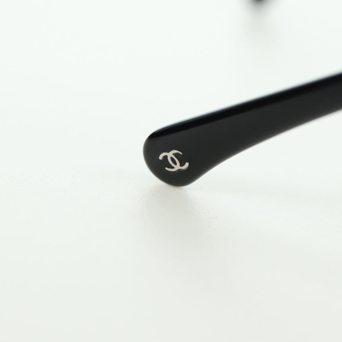 CHANEL Sunglasses metal Silver tone 4242 CC Auth 177100V