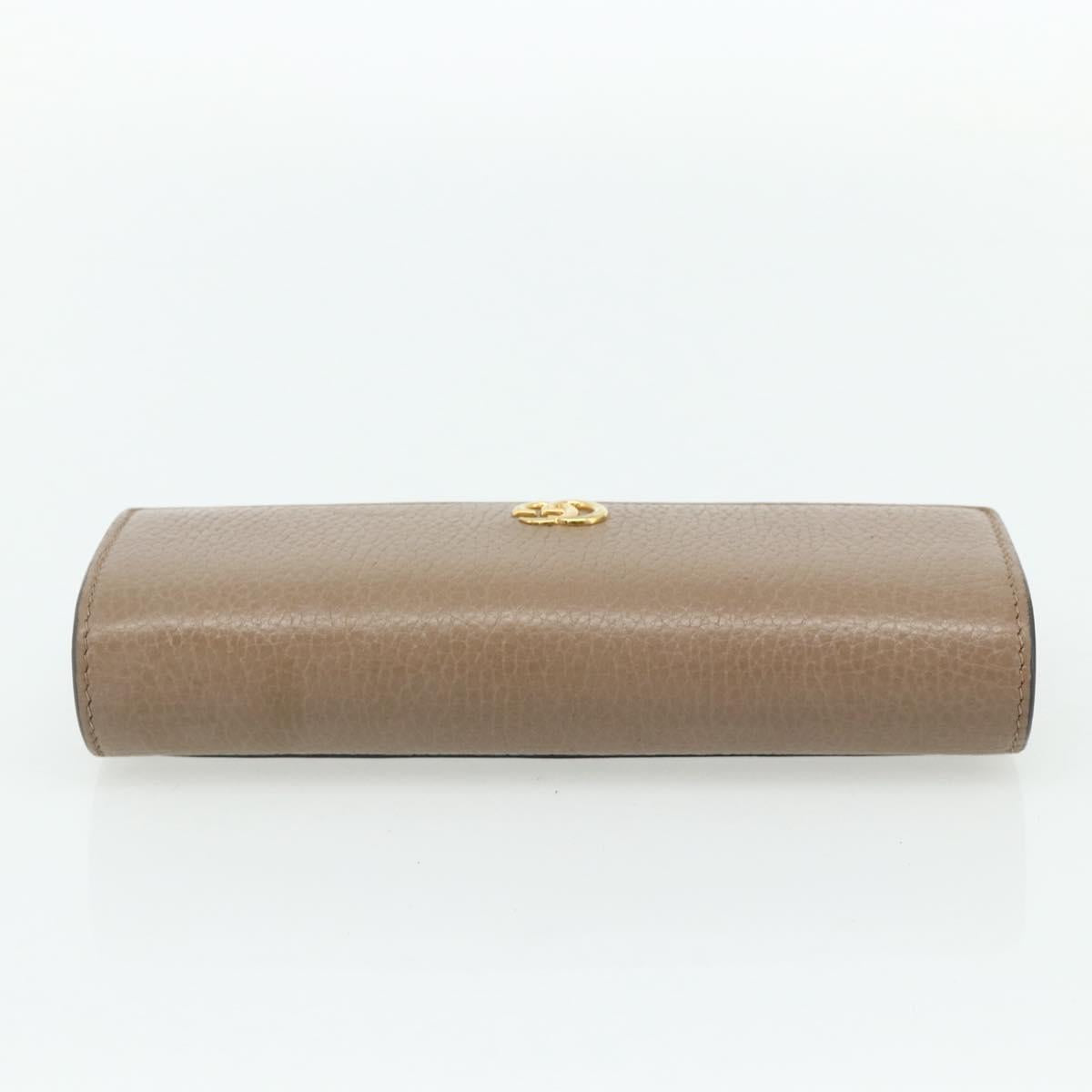 GUCCI GG Supreme Long Wallet PVC Beige Gold 456116 Auth 177101A