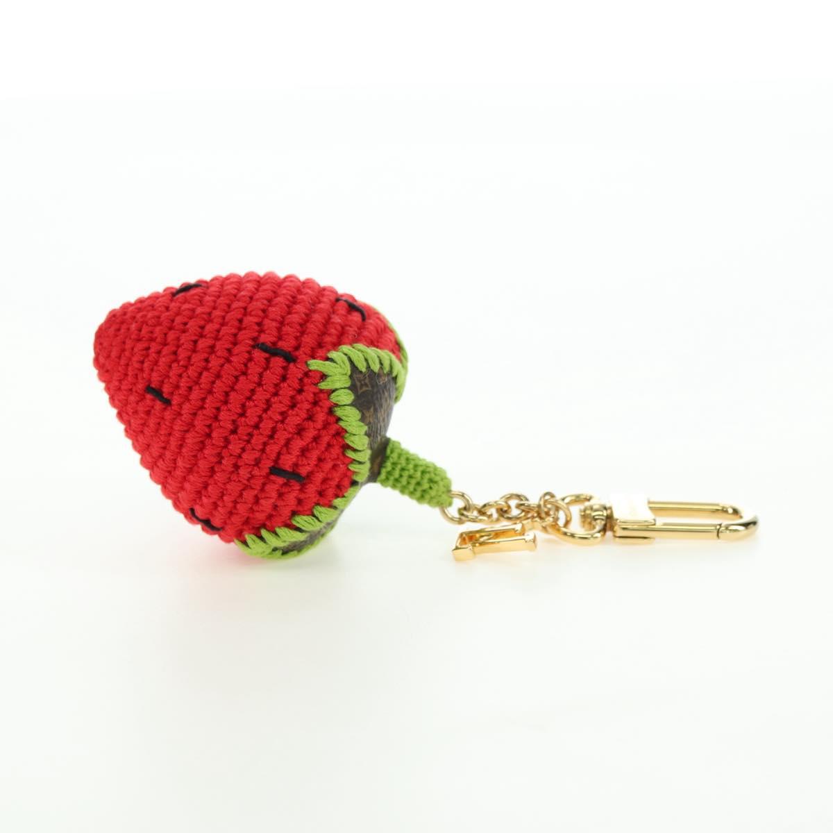 LOUIS VUITTON Bag Charm Very Licious Crochet Charm Red M02583 LV Auth 177108SM