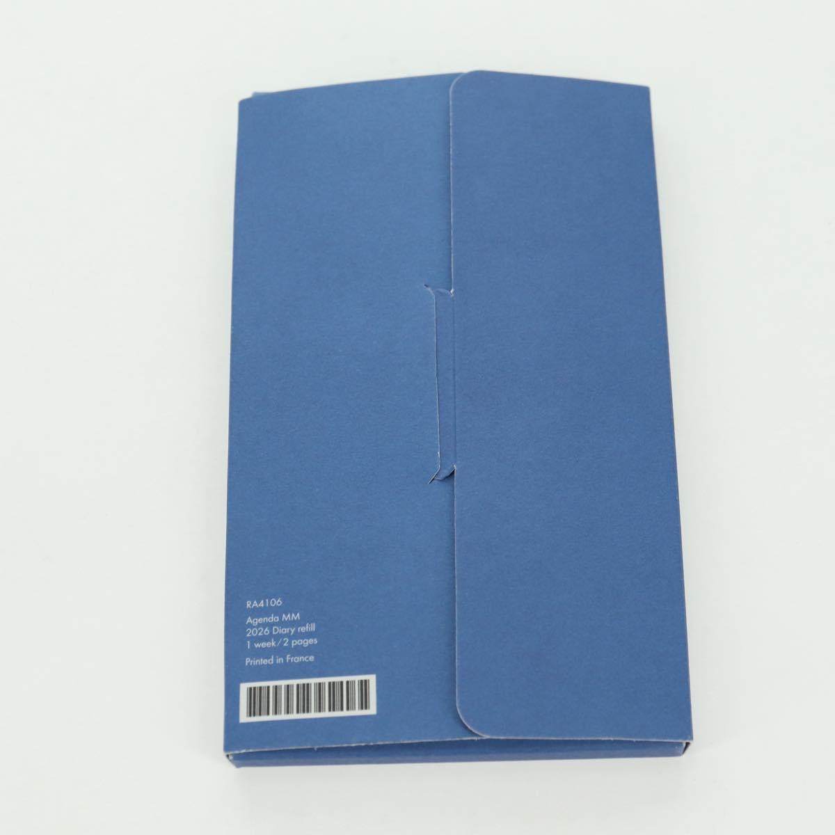 LOUIS VUITTON Refill 2026 Agenda MM Blue RA4106 Auth 177112M