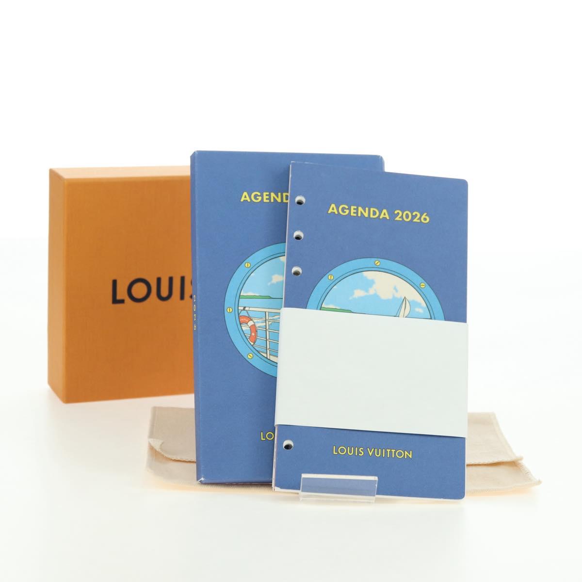 LOUIS VUITTON Refill 2026 Agenda MM Blue RA4106 Auth 177112M