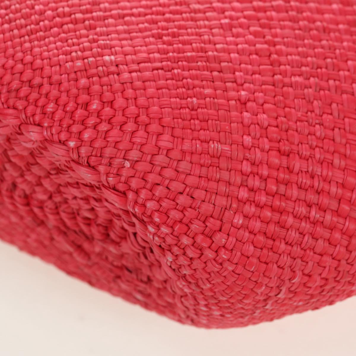 LOEWE Watermelon Tote Bag Raffia 2way Red Auth 177114SAV