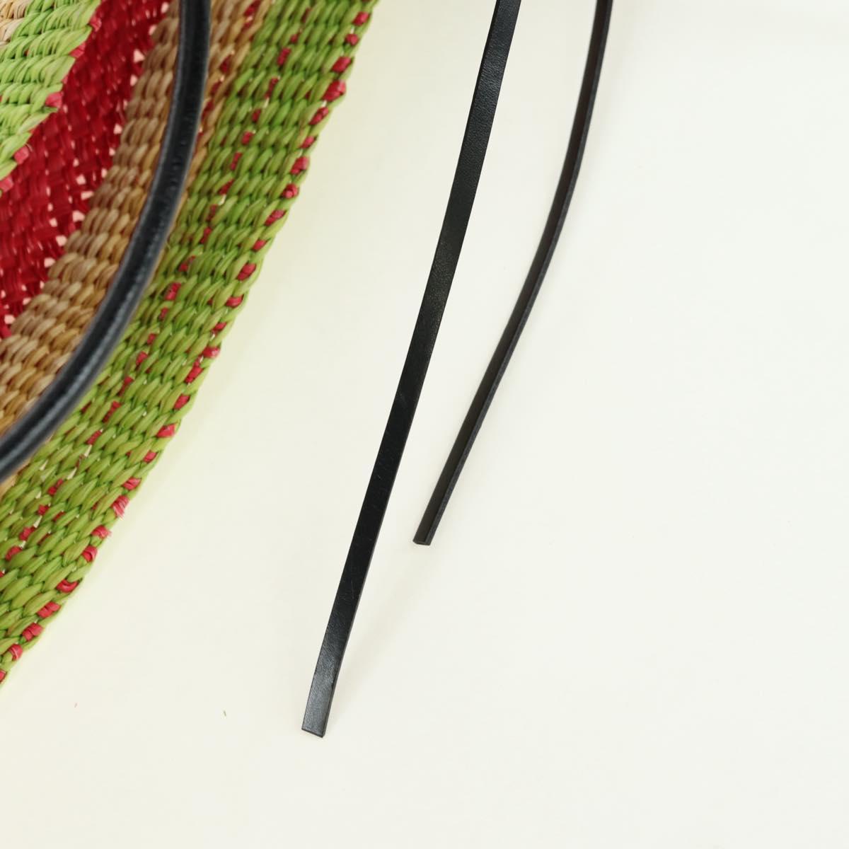 LOEWE Watermelon Tote Bag Raffia 2way Red Auth 177114SAV