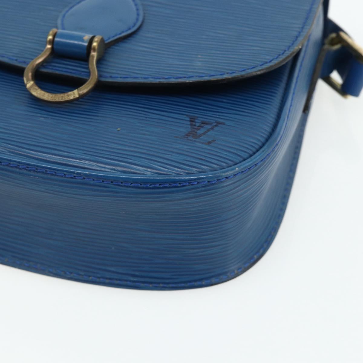 LOUIS VUITTON Epi Saint Cloud PM Shoulder Bag Blue M52195 LV Auth 177143A