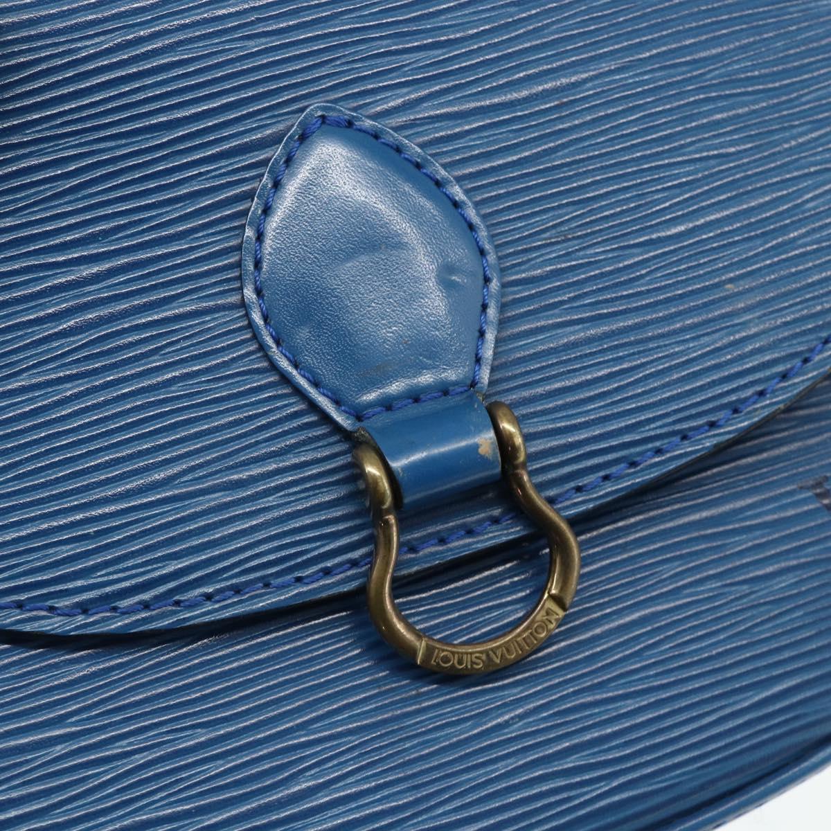 LOUIS VUITTON Epi Saint Cloud PM Shoulder Bag Blue M52195 LV Auth 177143A
