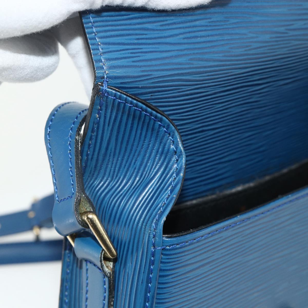 LOUIS VUITTON Epi Saint Cloud PM Shoulder Bag Blue M52195 LV Auth 177143A