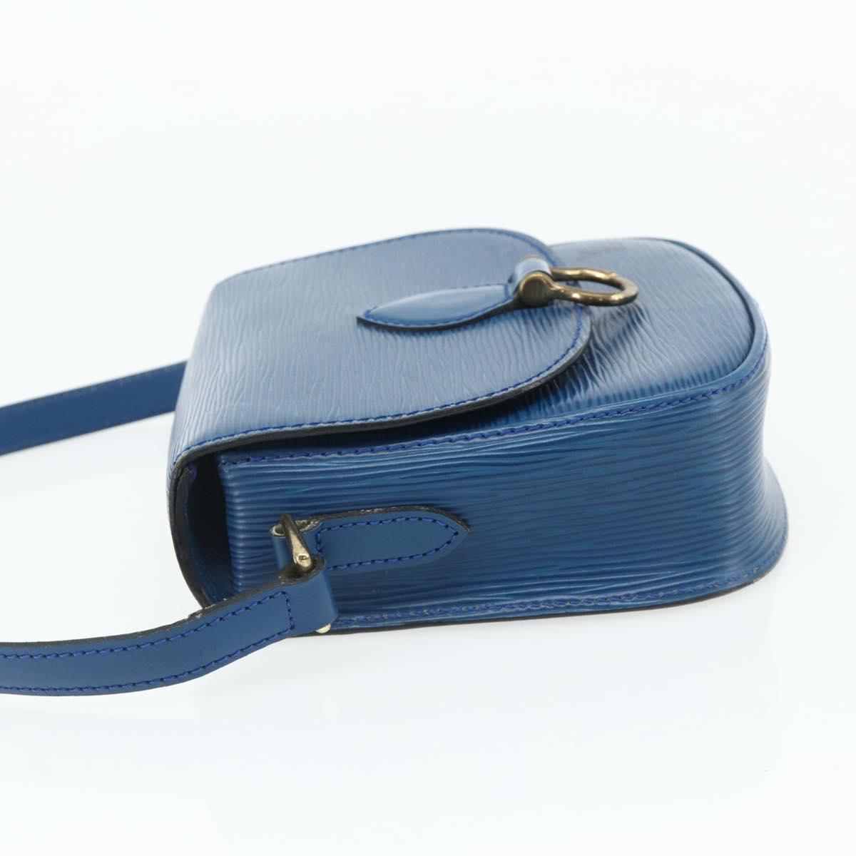 LOUIS VUITTON Epi Saint Cloud PM Shoulder Bag Blue M52195 LV Auth 177143A