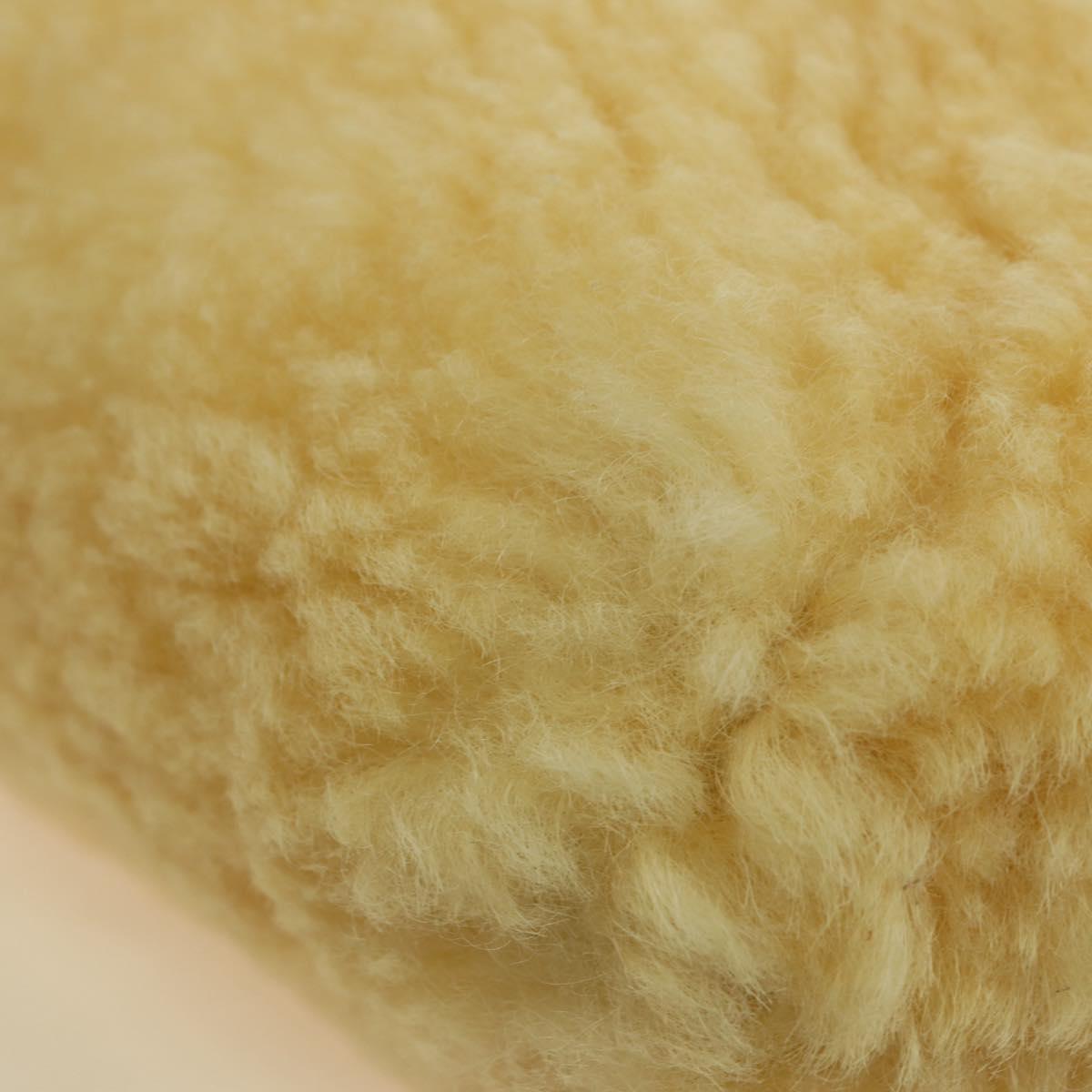 BOTTEGA VENETA Shoulder Bag Fur Yellow Gold Auth 177150M
