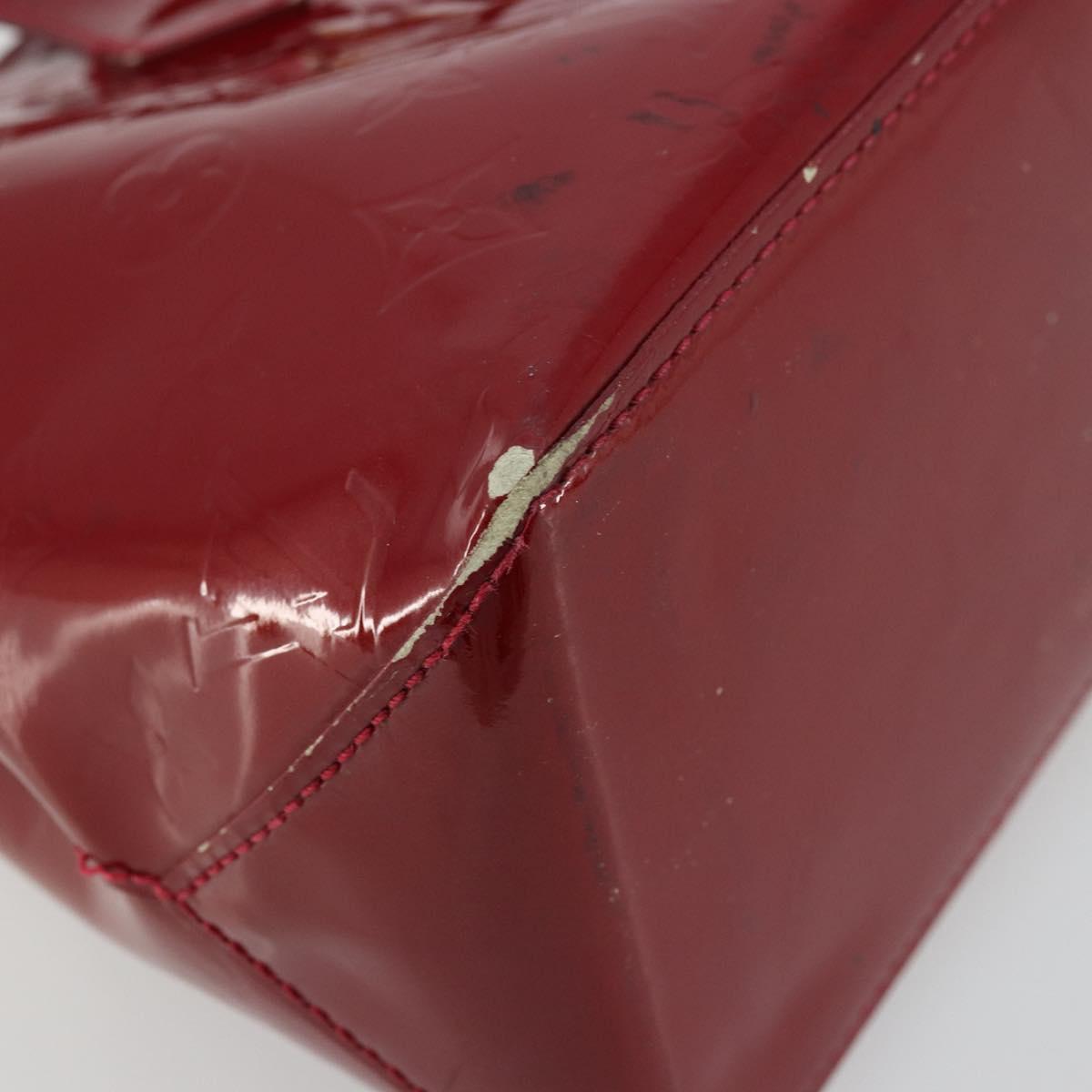 LOUIS VUITTON Monogram Vernis Wilshire PM Bag Pomme D'amour M93642 Auth 177153