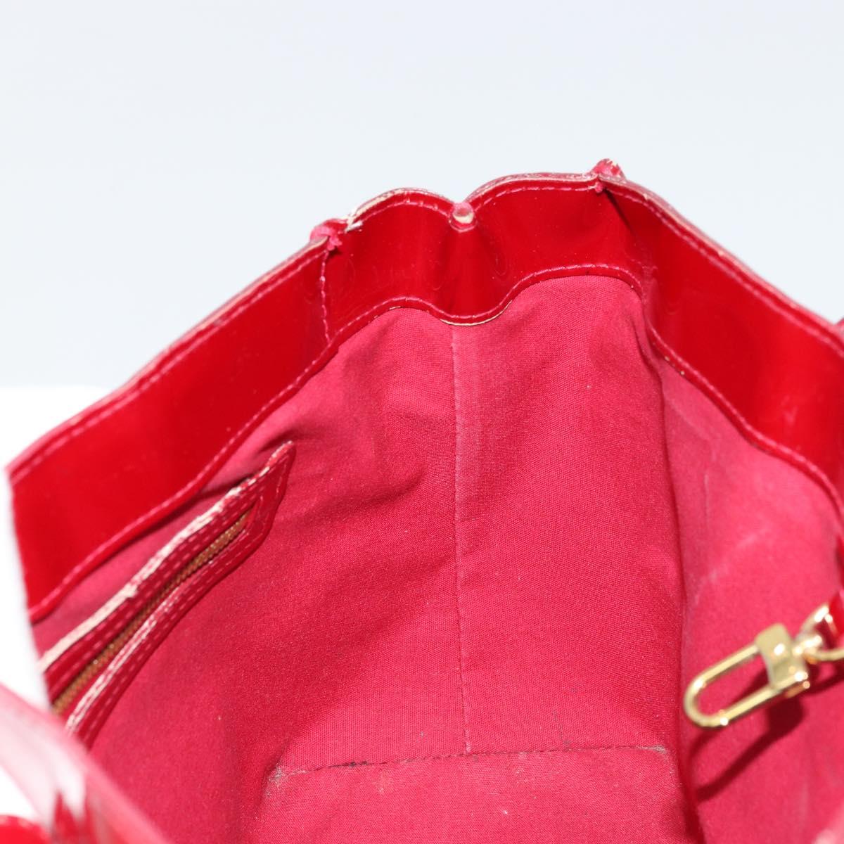 LOUIS VUITTON Monogram Vernis Wilshire PM Bag Pomme D'amour M93642 Auth 177153