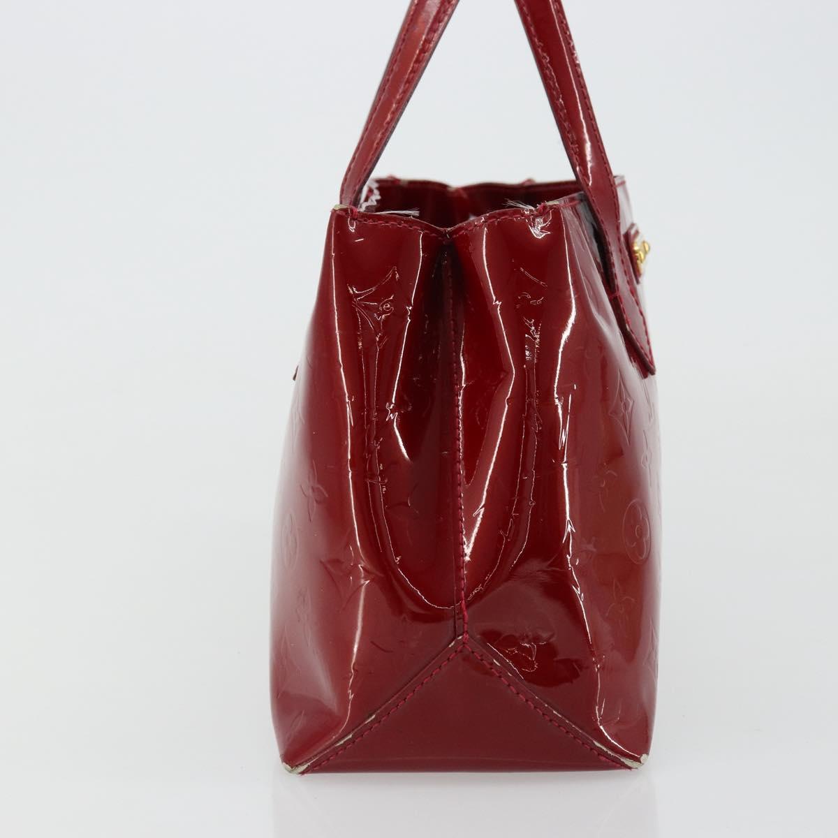 LOUIS VUITTON Monogram Vernis Wilshire PM Bag Pomme D'amour M93642 Auth 177153