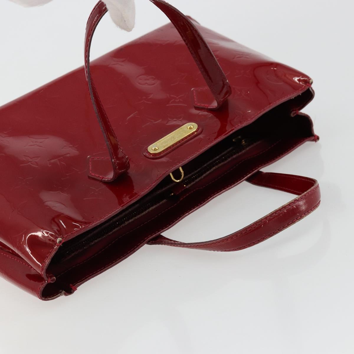 LOUIS VUITTON Monogram Vernis Wilshire PM Bag Pomme D'amour M93642 Auth 177153