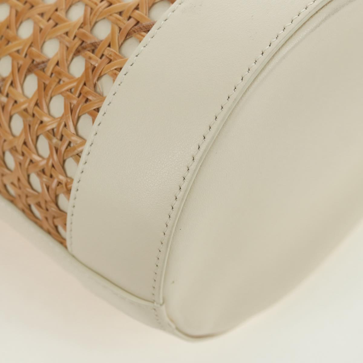 BVLGARI Serpenti Forever Shoulder Bag Raffia Beige Auth 177156SAM