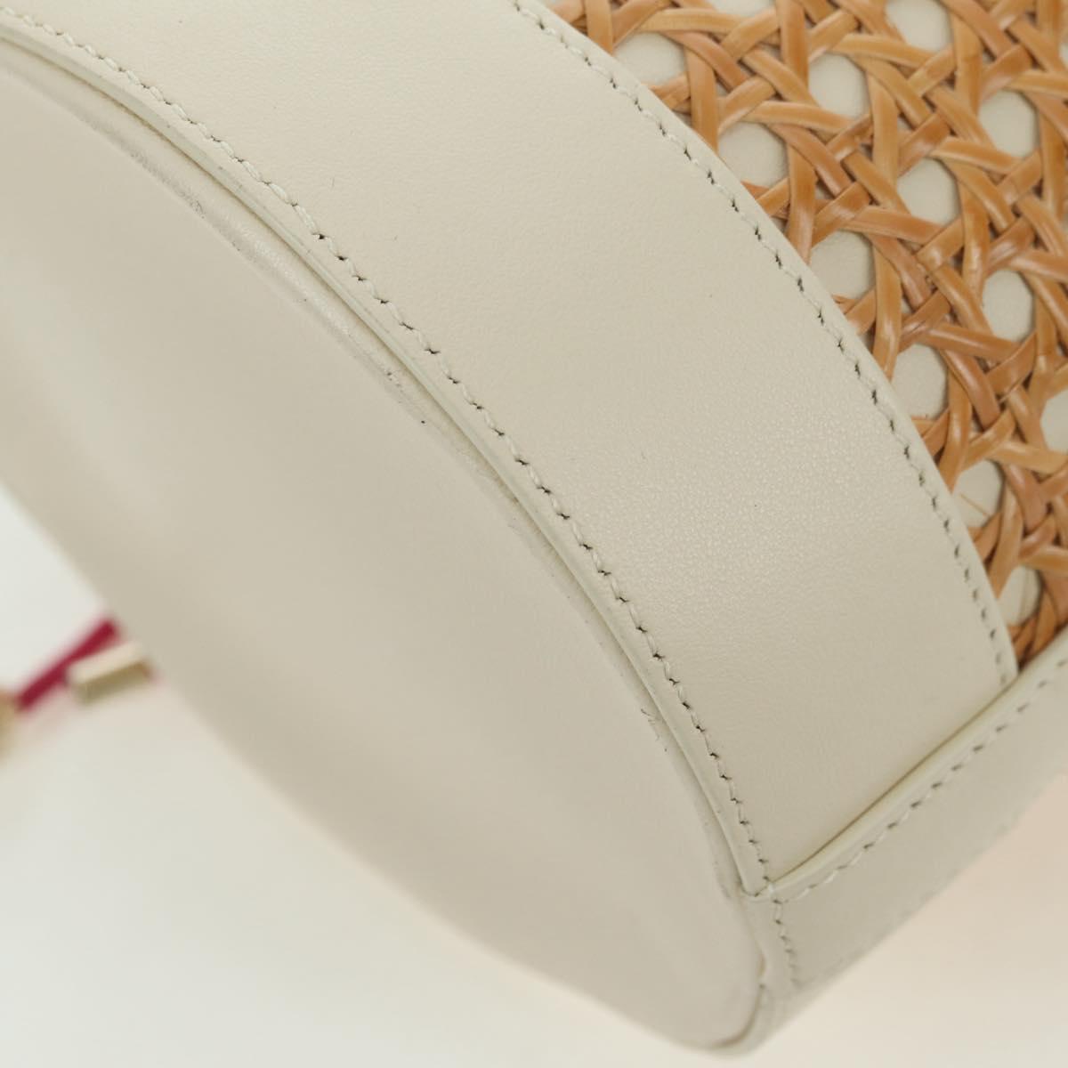 BVLGARI Serpenti Forever Shoulder Bag Raffia Beige Auth 177156SAM