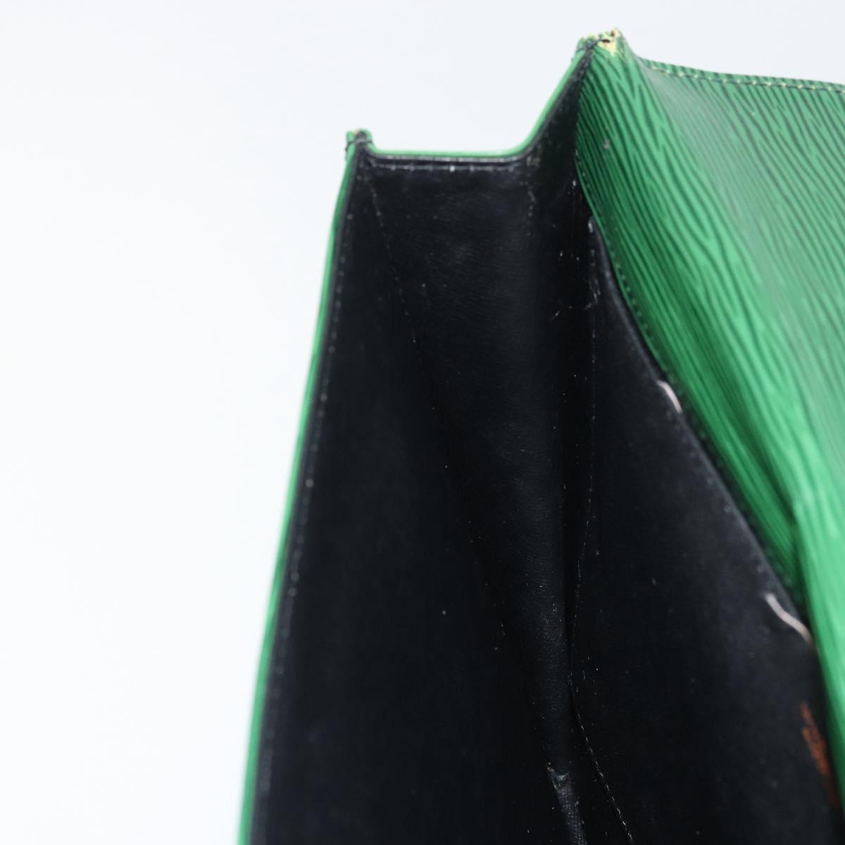 LOUIS VUITTON Epi Jena Clutch Bag Green M52724 LV Auth 177164A