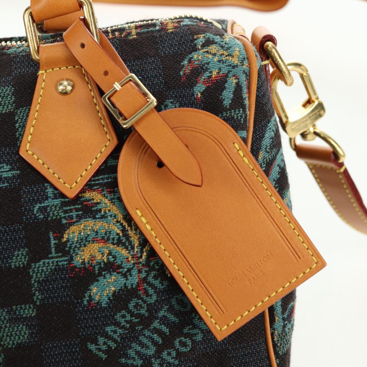 LOUIS VUITTON Damier Palm Tree Speedy Bandouliere 25 Bag N00225 LV Auth 177167SM