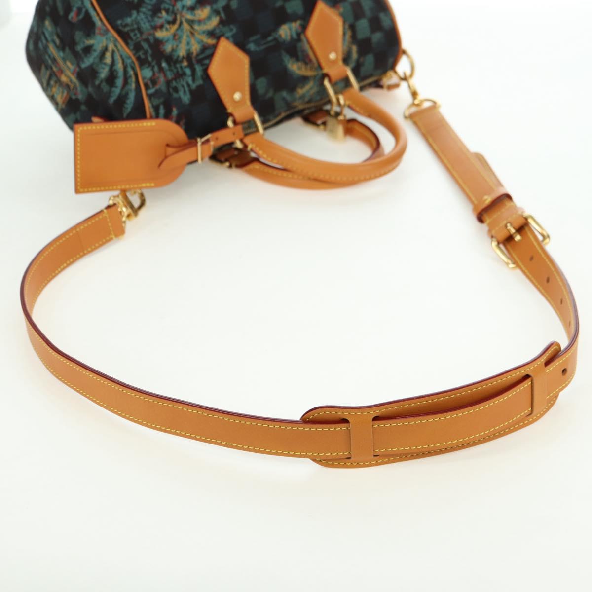 LOUIS VUITTON Damier Palm Tree Speedy Bandouliere 25 Bag N00225 LV Auth 177167SM