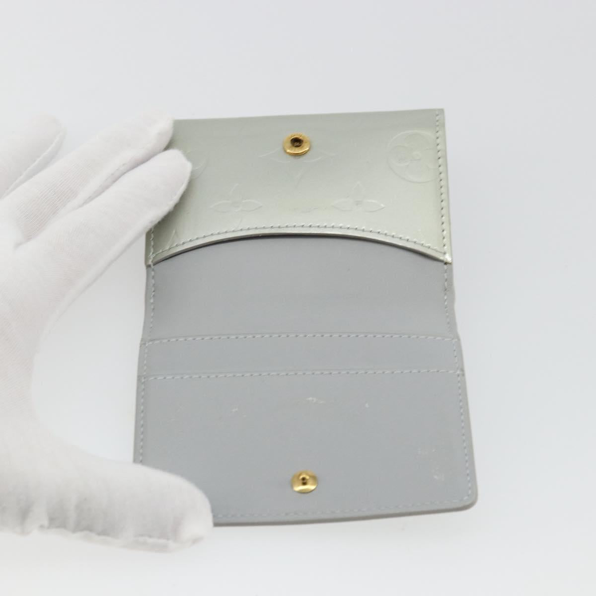 LOUIS VUITTON Monogram Vernis Ludlow Coin Purse Gris M91161 LV Auth 177170A