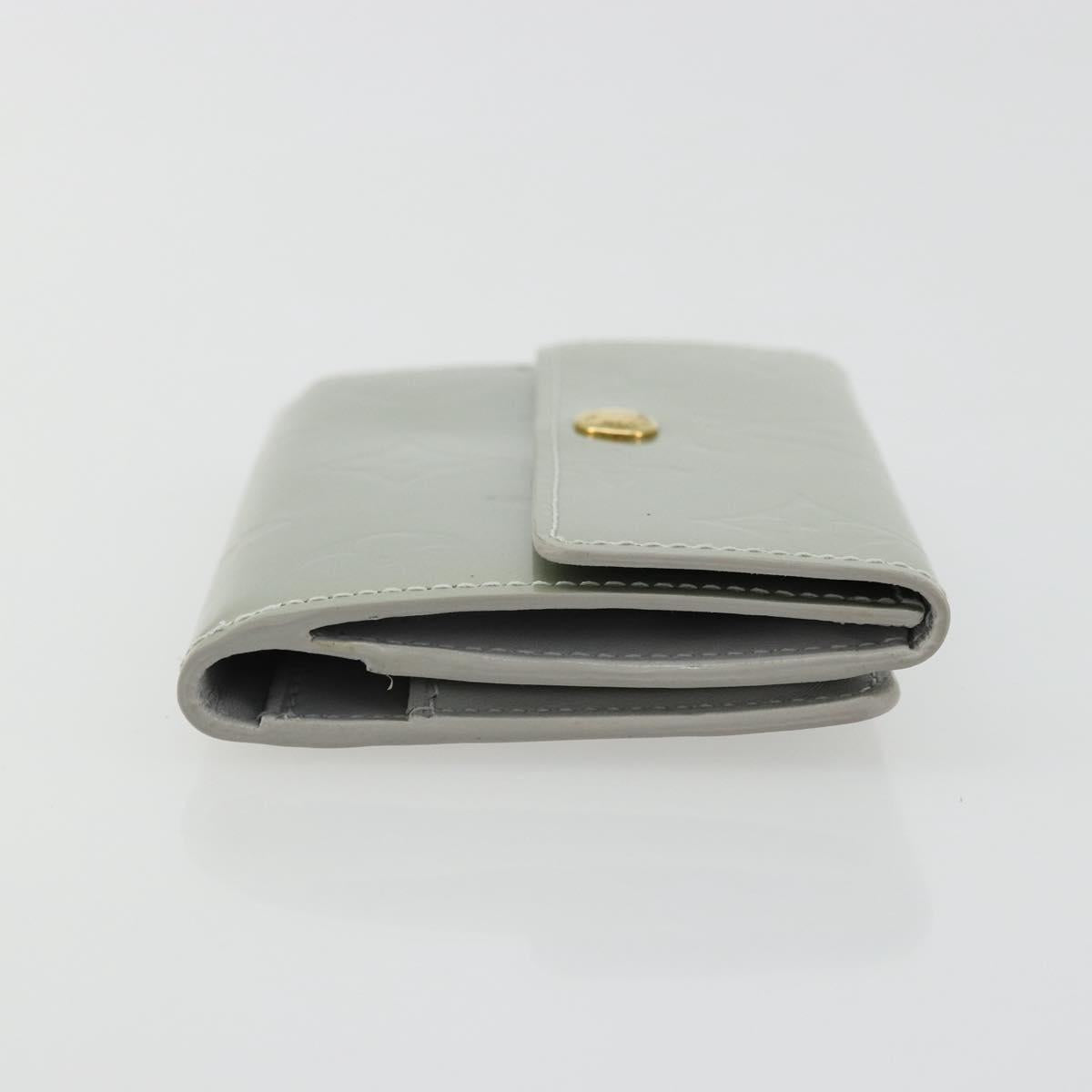 LOUIS VUITTON Monogram Vernis Ludlow Coin Purse Gris M91161 LV Auth 177170A