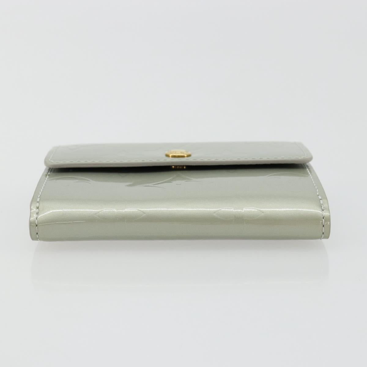 LOUIS VUITTON Monogram Vernis Ludlow Coin Purse Gris M91161 LV Auth 177170A