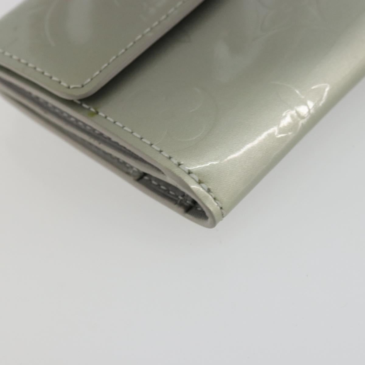 LOUIS VUITTON Monogram Vernis Ludlow Coin Purse Gris M91161 LV Auth 177170A