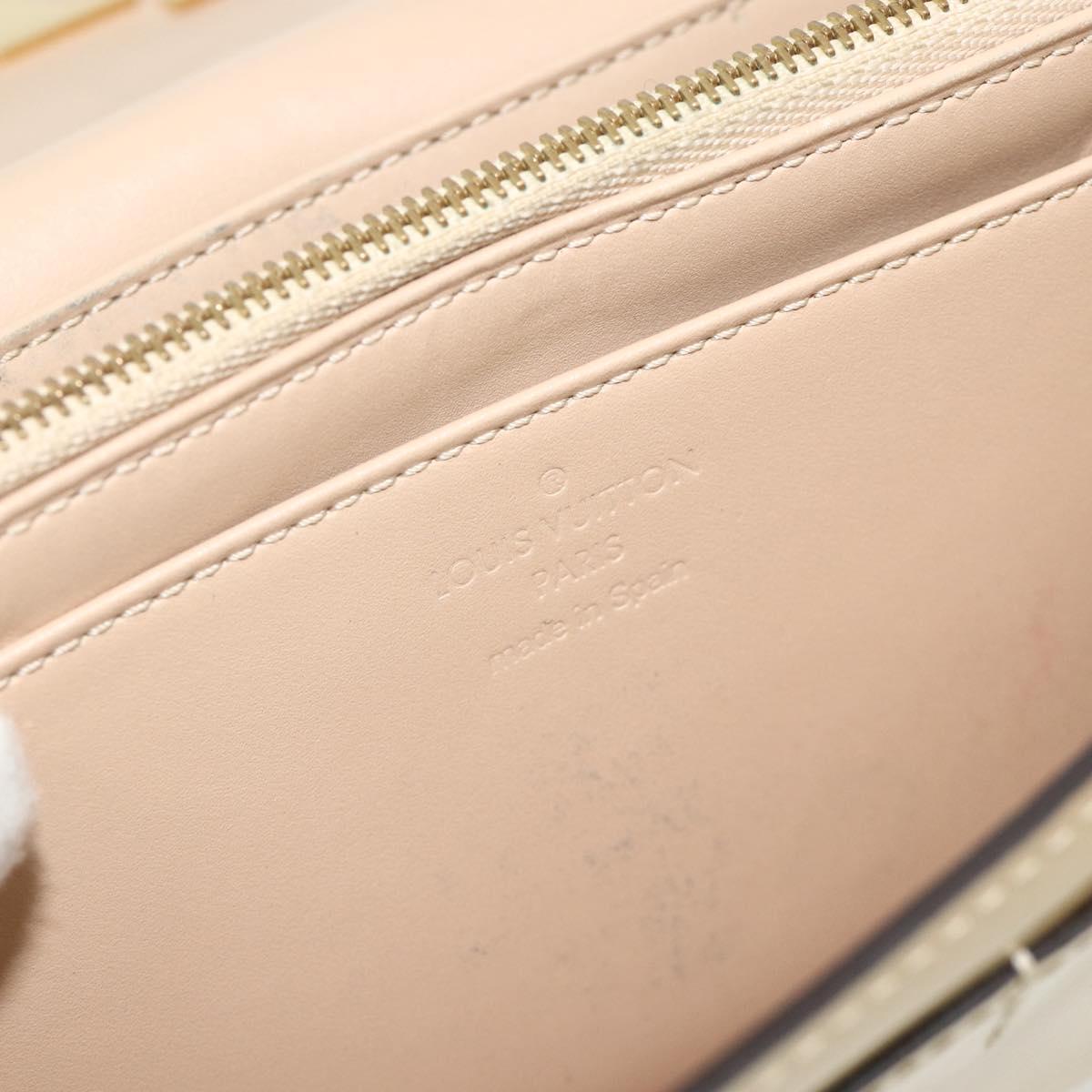 LOUIS VUITTON Vernis Portefeuille Louise Wallet Beige Dunne M61318 Auth 177174