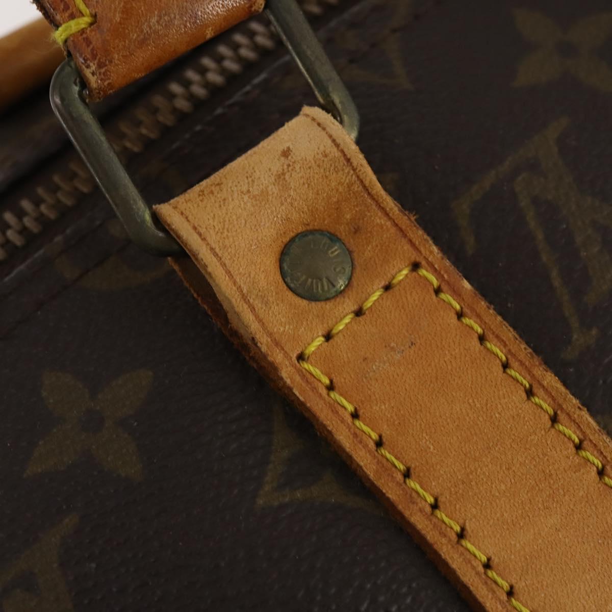 LOUIS VUITTON Monogram Keepall Bandouliere 50 Boston Bag M41416 LV Auth 177183