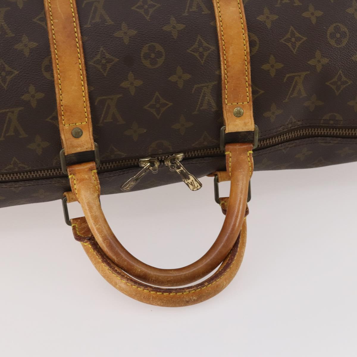 LOUIS VUITTON Monogram Keepall Bandouliere 50 Boston Bag M41416 LV Auth 177183